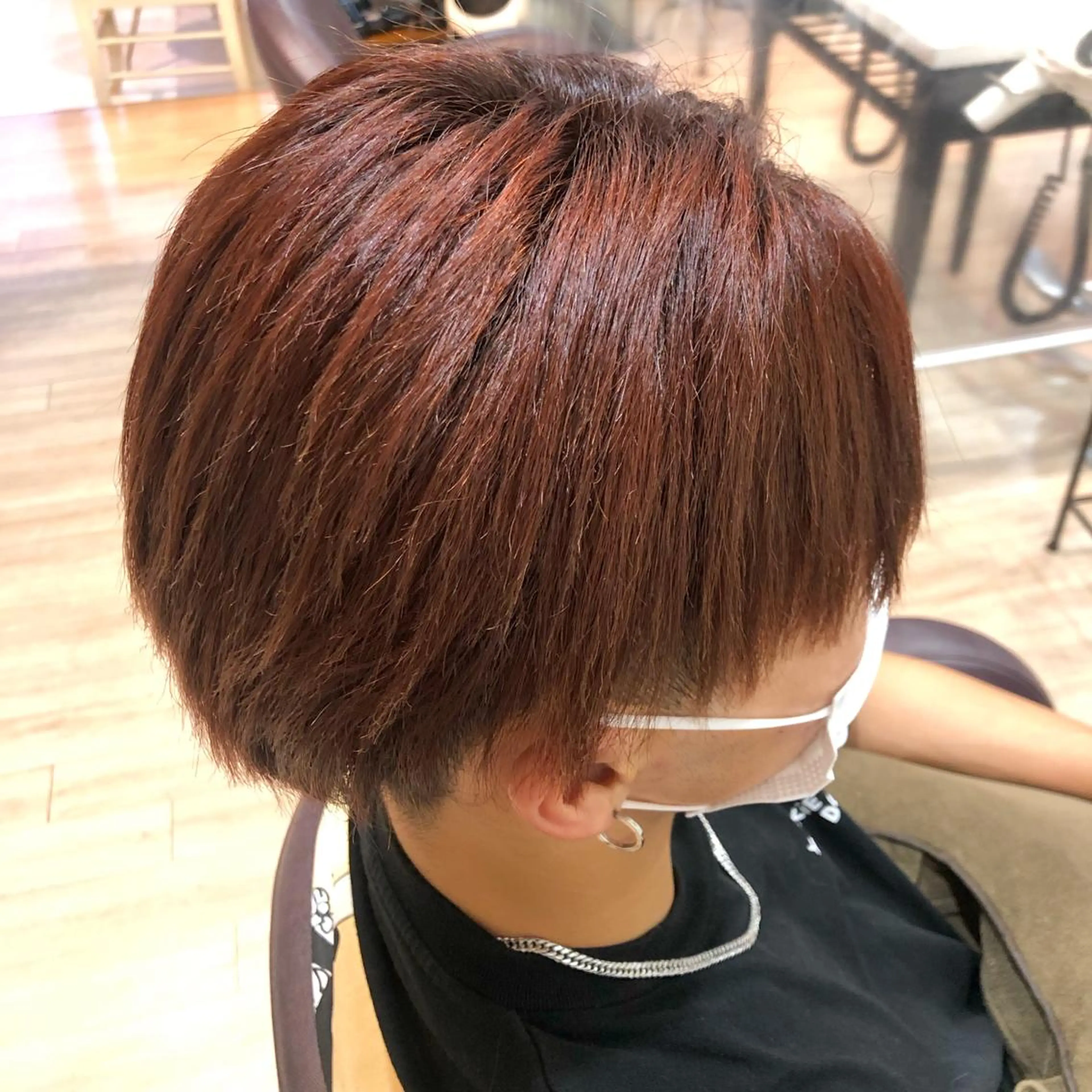 カラー メンズ レッドカラー ツヤ髪質改善 💜れいな💜のヘアスタイル