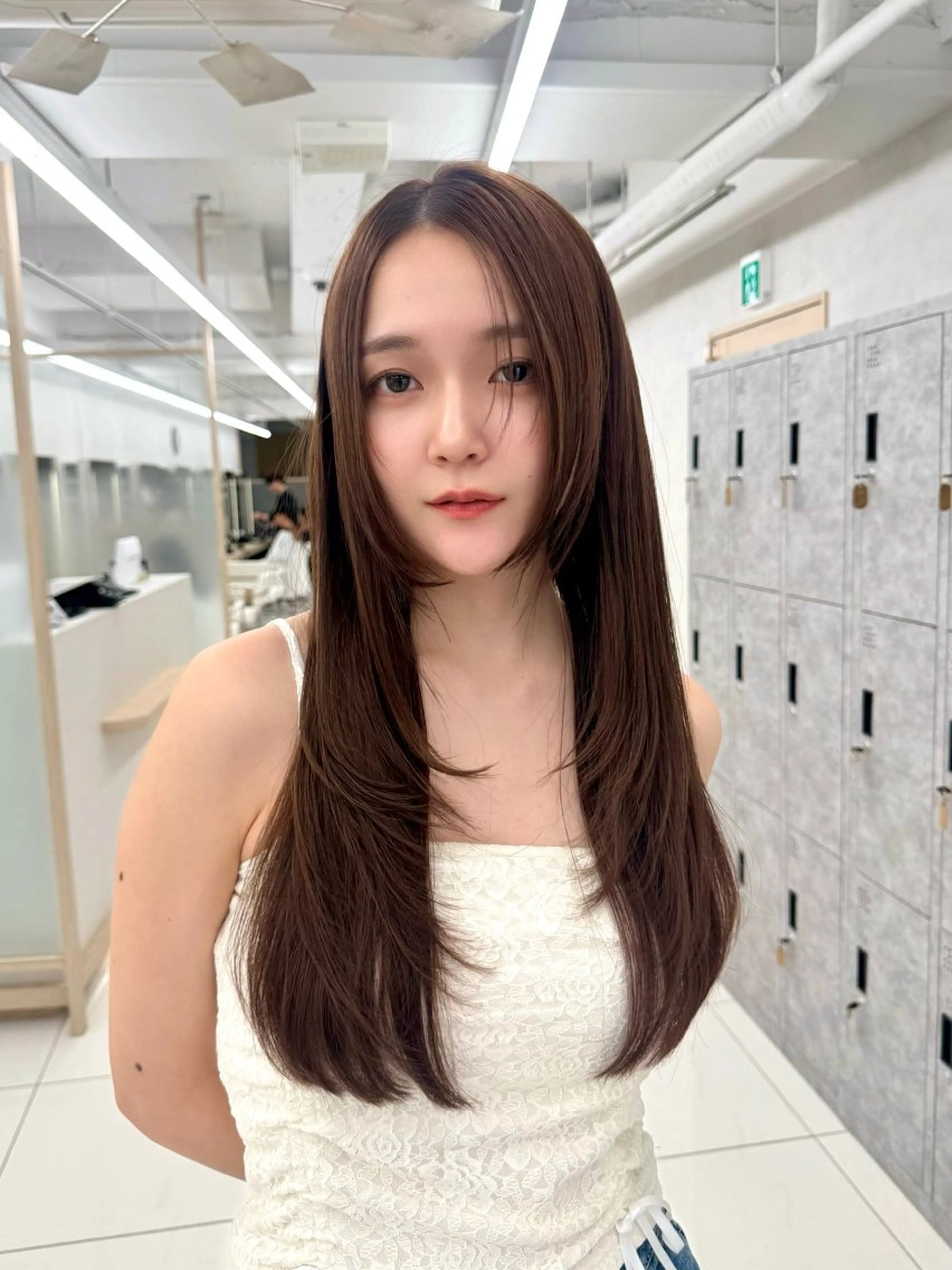 ロング レイヤー/韓国/ 顔周り/しんやのヘアスタイル