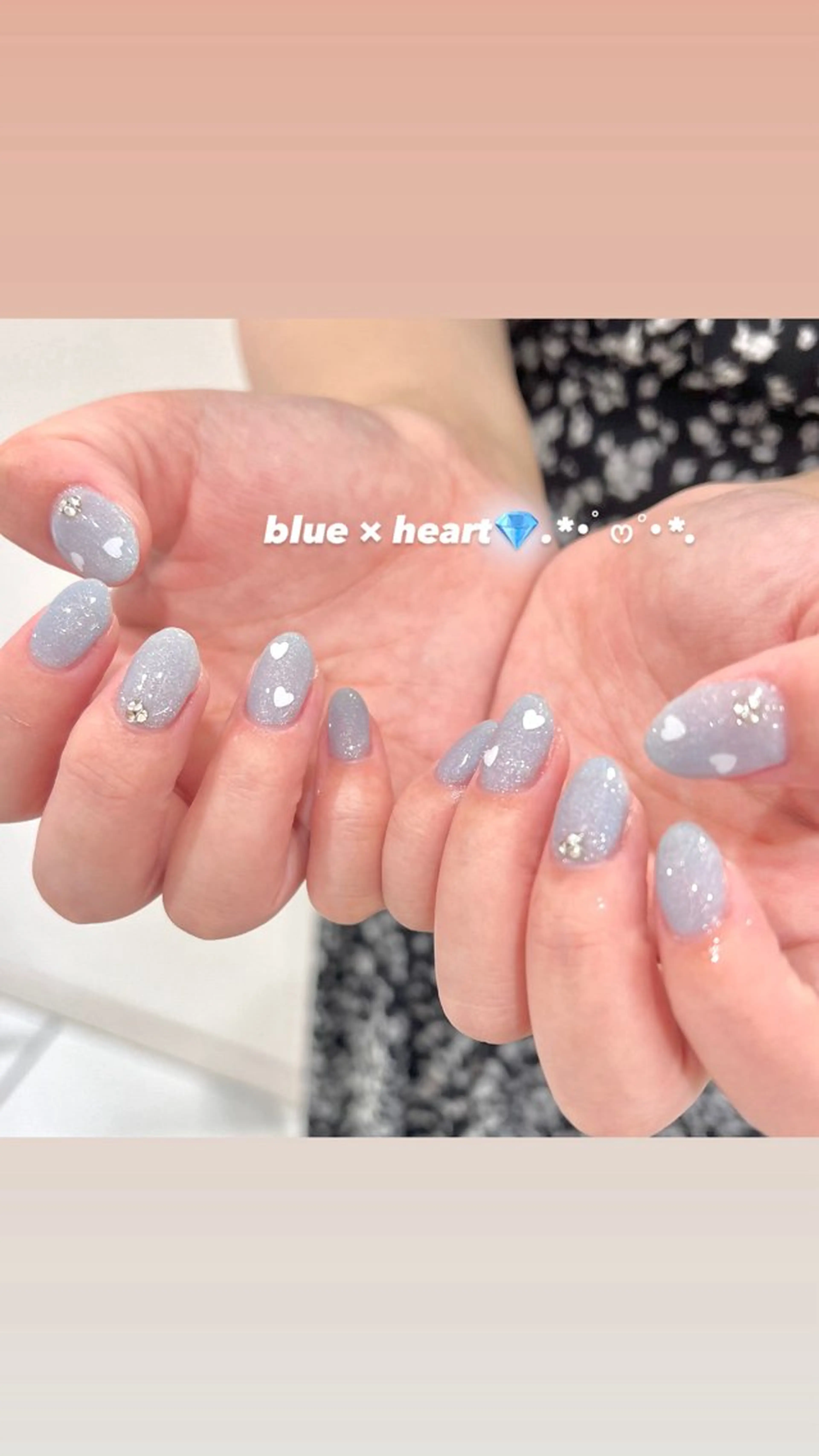 ネイル ラメ(グリッター) ハンドネイル 🎀チーク/ちゅるん 🫧chisa🎀のネイルデザイン