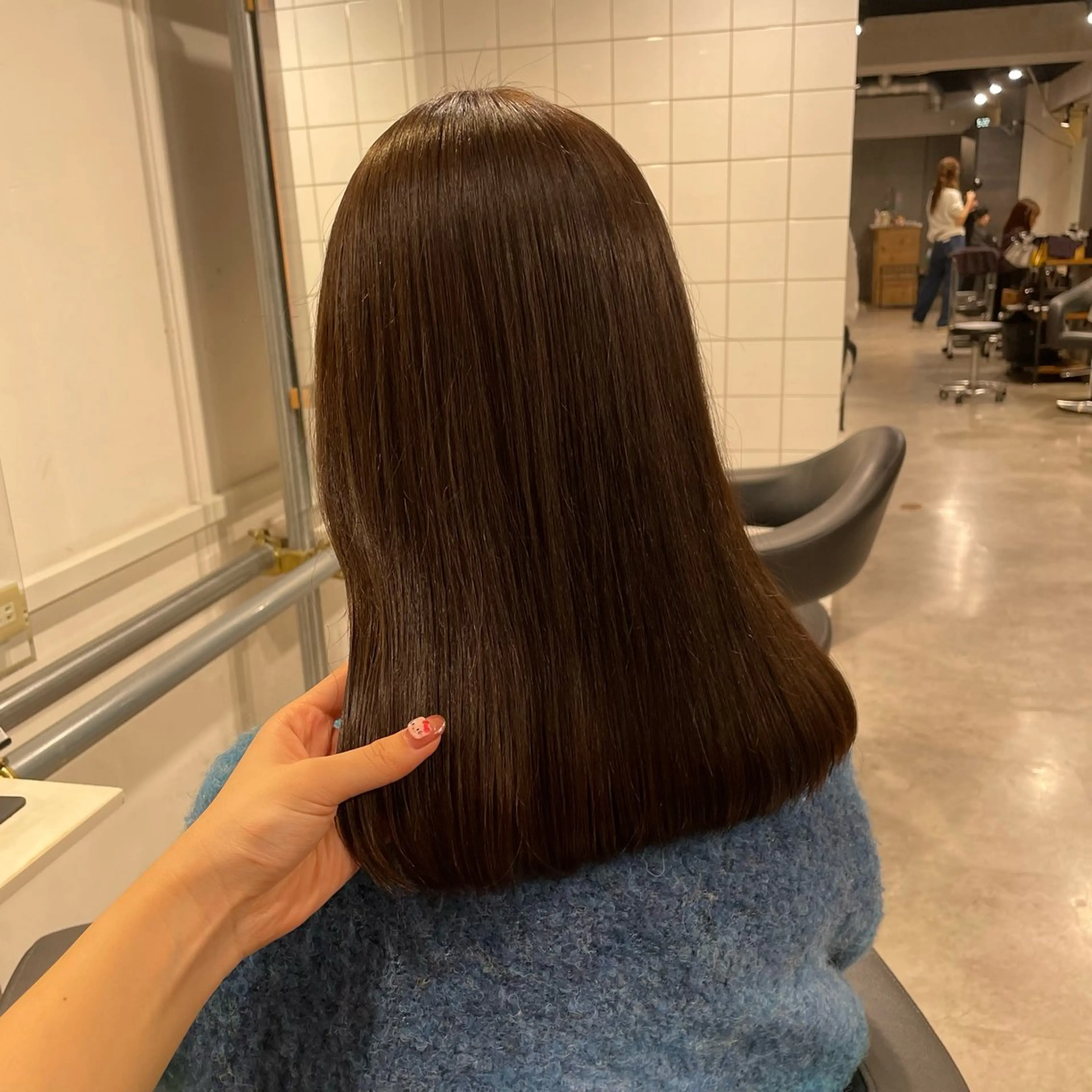 ミディアム カット 盛れる暖色🎀ガーリ ーヘア🎀きっかのヘアスタイル