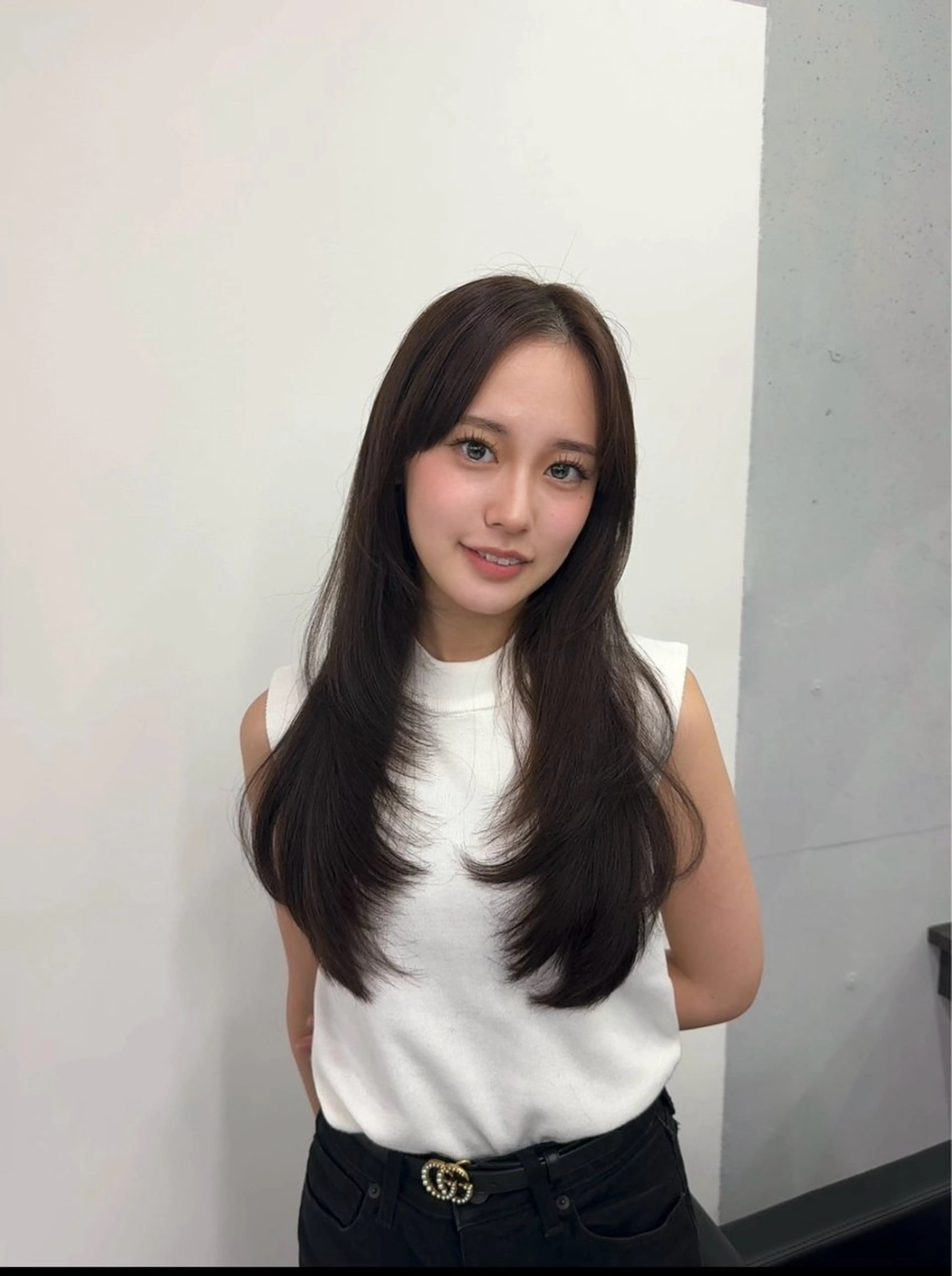 ロング カット トリートメント レイヤー・ブリーチ kiyotoshiのヘアスタイル