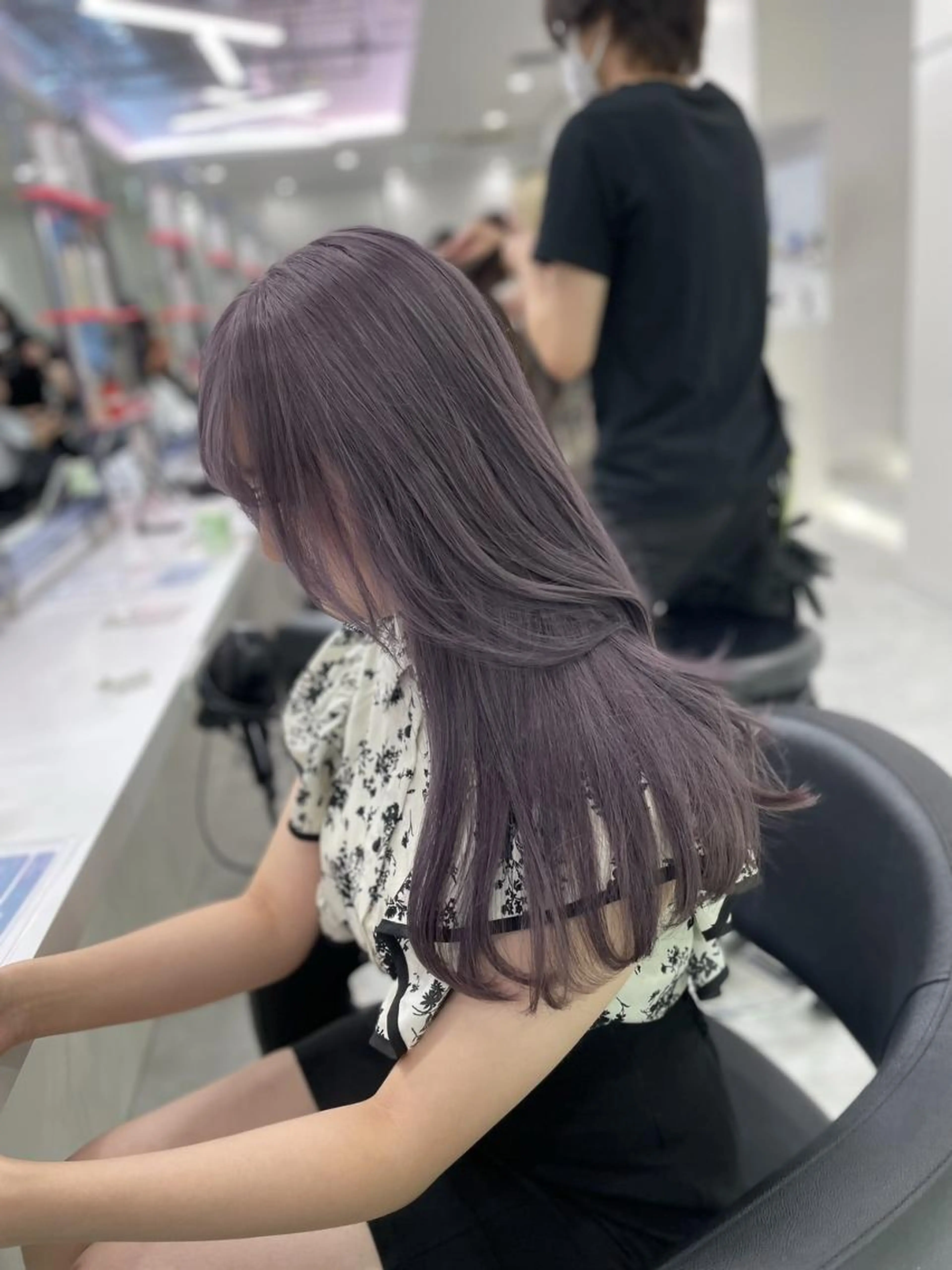 ［ミニモ限定40%offメニュー🤍］ダブルカラー(ケアブリーチ込♡)+艶3stepトリートメント💜先着10名限定の写真