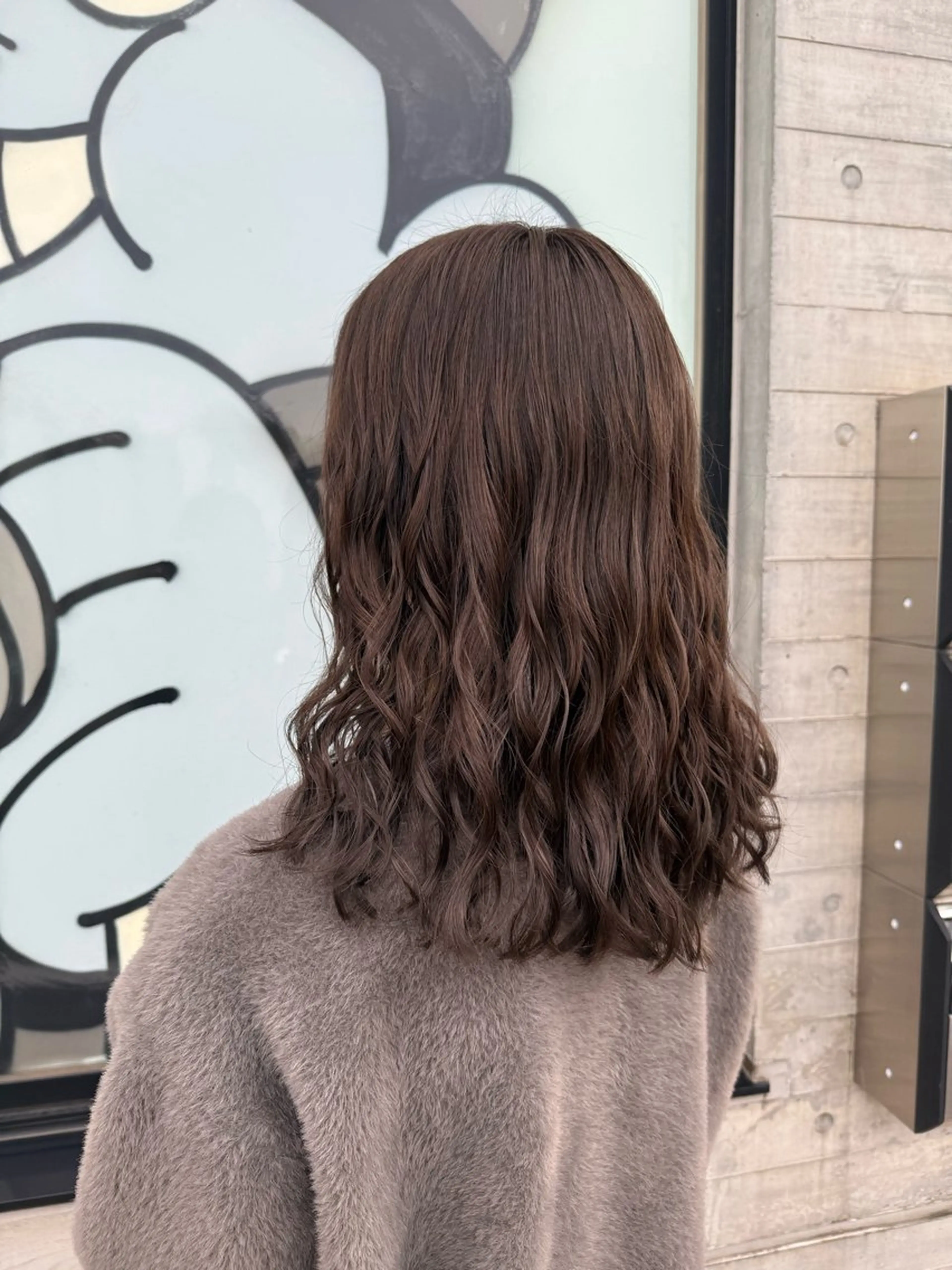 セミロング カット ヘアカラー パーマ トリートメント デジタルパーマ/ ウェーブパーマ/神野のヘアスタイル