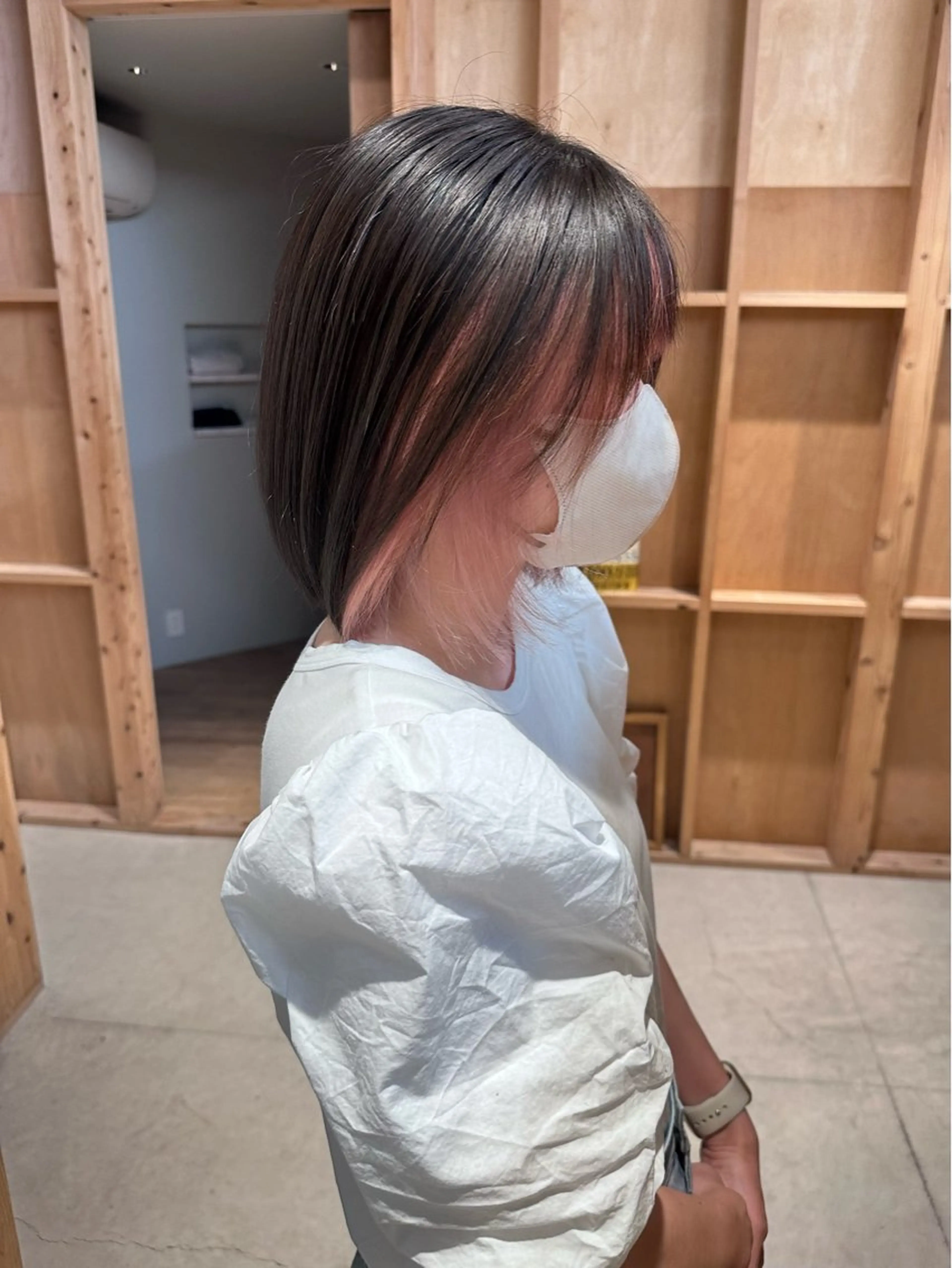 セミロング 韓国ヘア/ワンホン ちひろのヘアスタイル