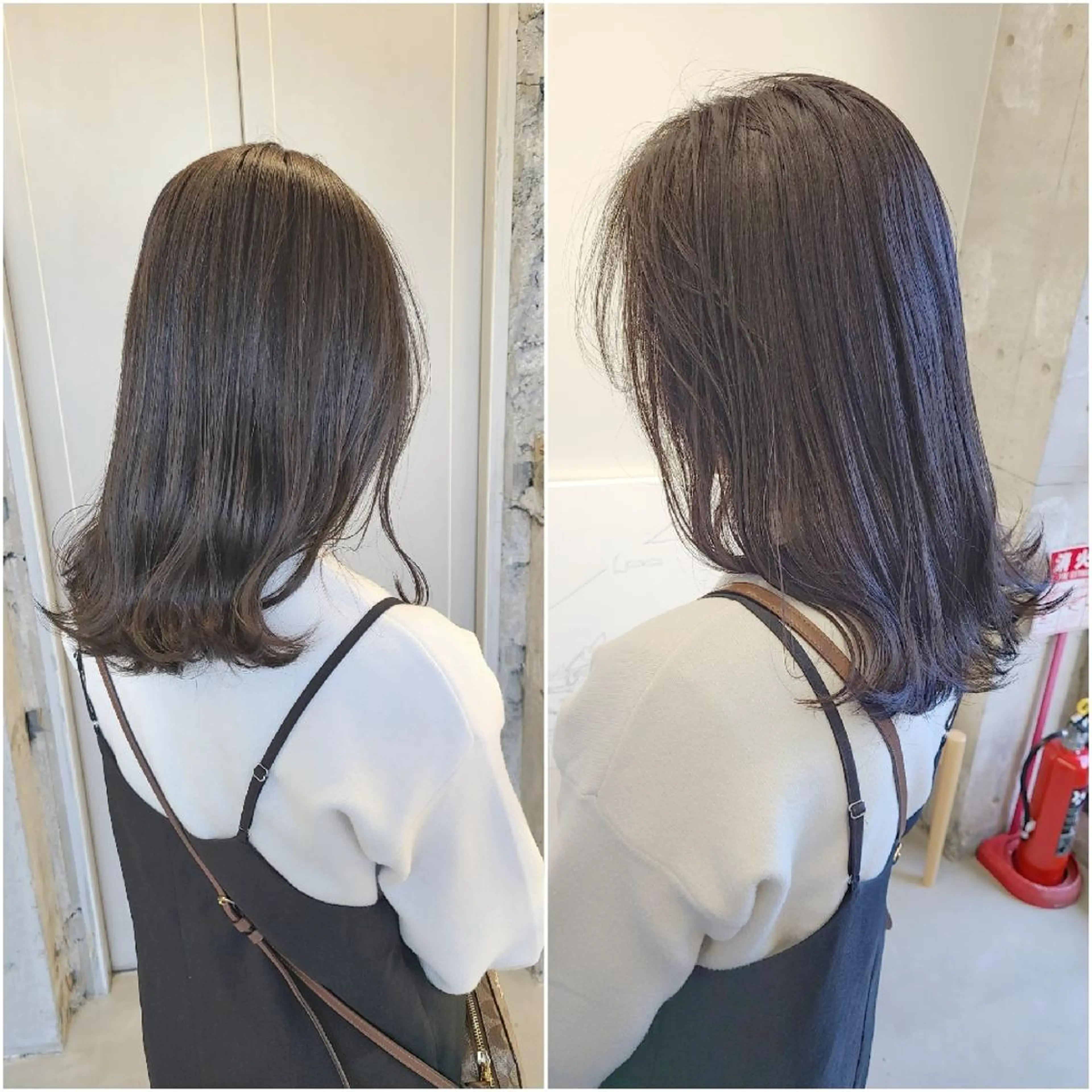 セミロング カラー グレージュ カット ヘアカラー トリートメント 【ネウィ天王寺 】seiyaのヘアスタイル