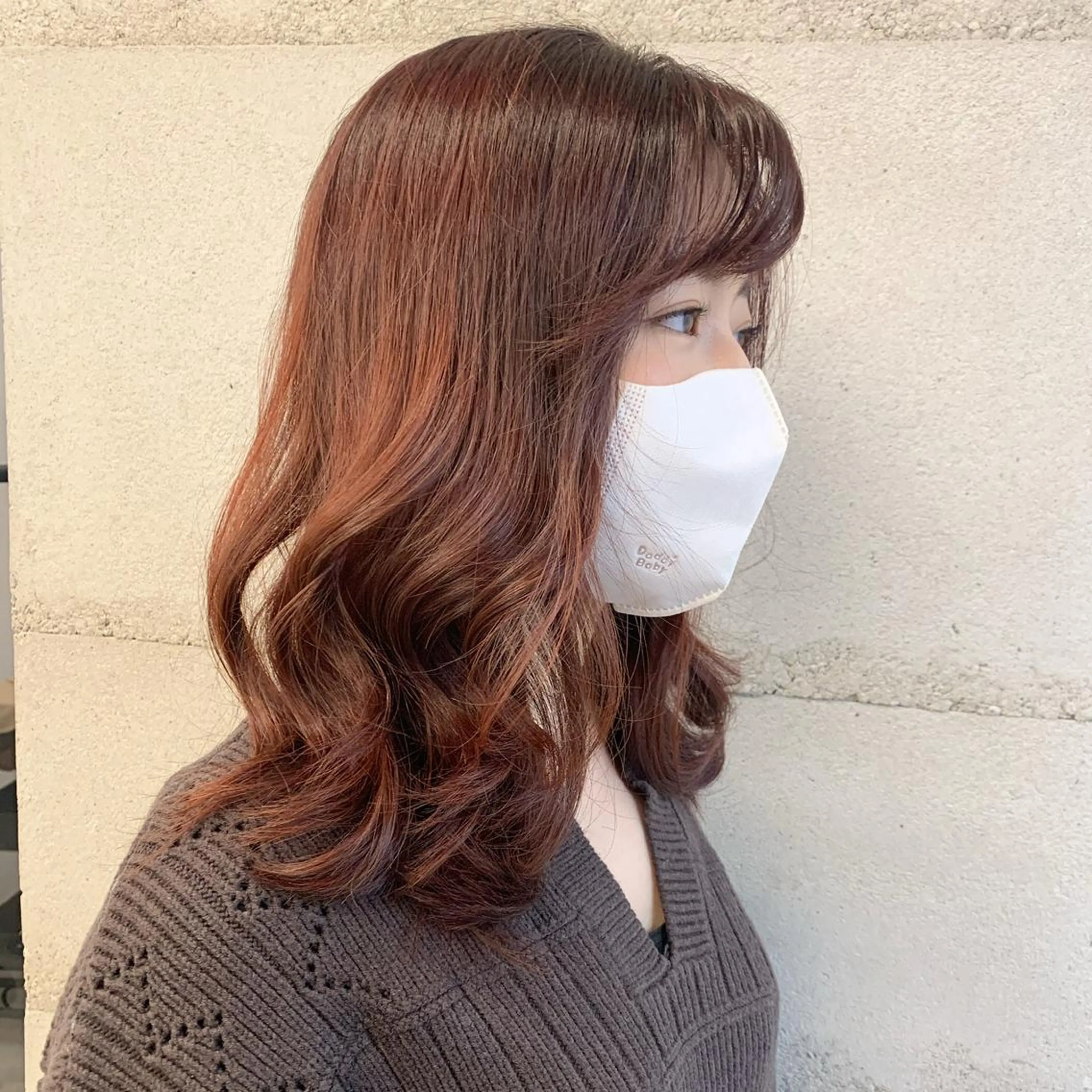 ミディアム カラー 透明感/オリーブ/ グレージュ/YUKAのヘアスタイル