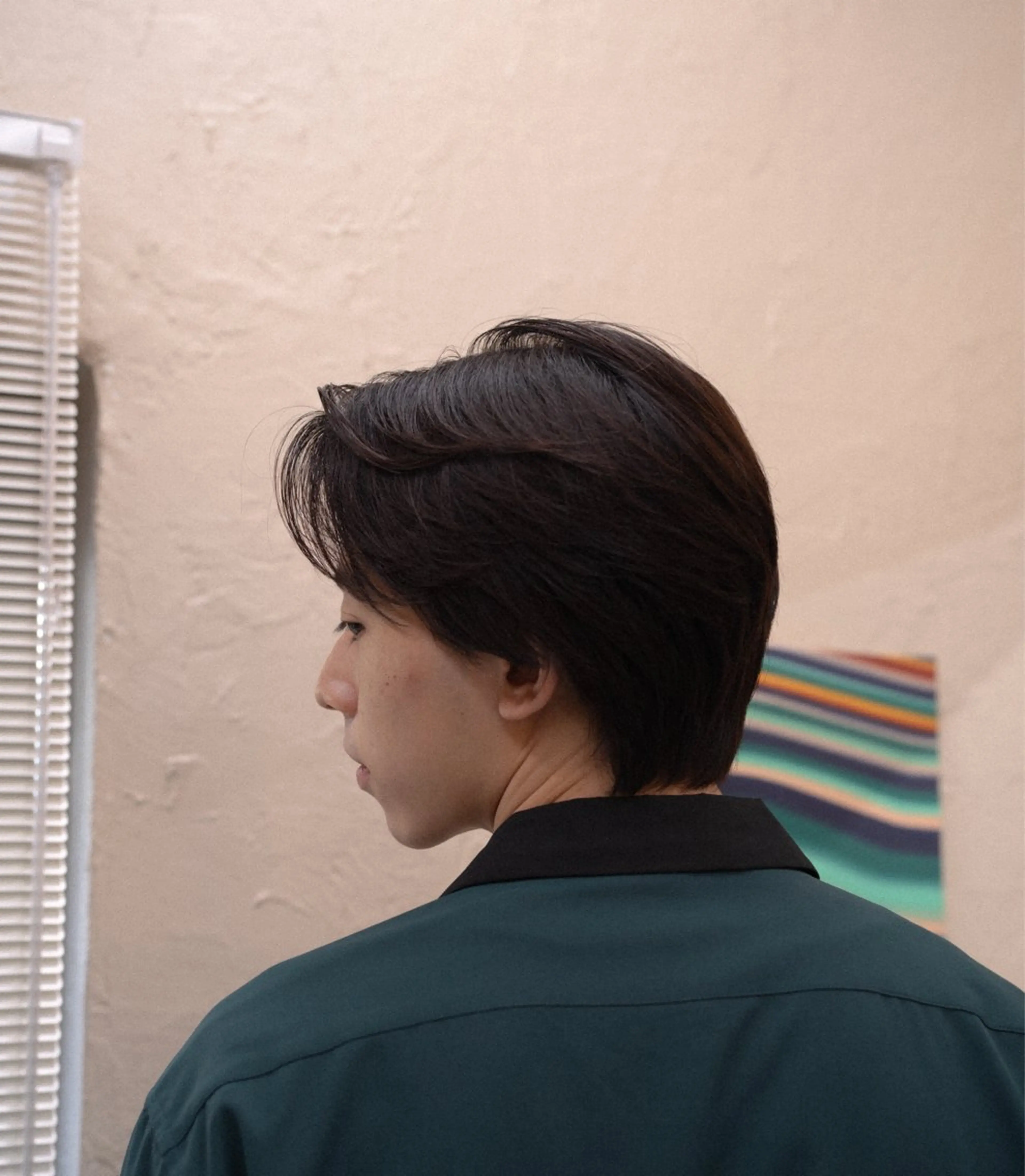 ショート カラー パーマ メンズ センターパート 🔗メンズサロン🔗 Kieのヘアスタイル