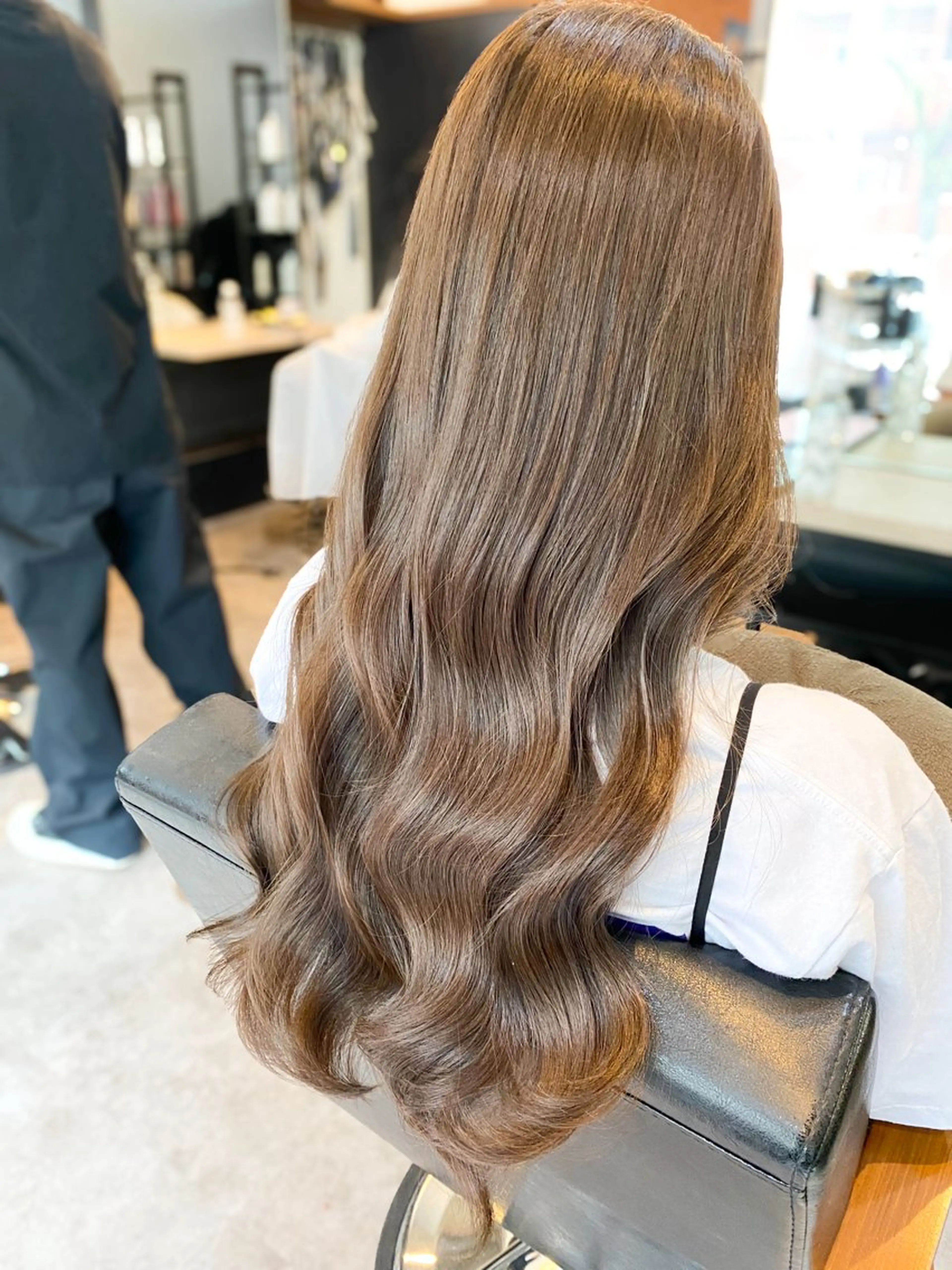 ロング カラー グレージュ 韓国風ヘア IRIE HAIR DESIGN所属・IRIE⚡️メンズ/ パーマ⚡️北川聖也のヘアスタイル