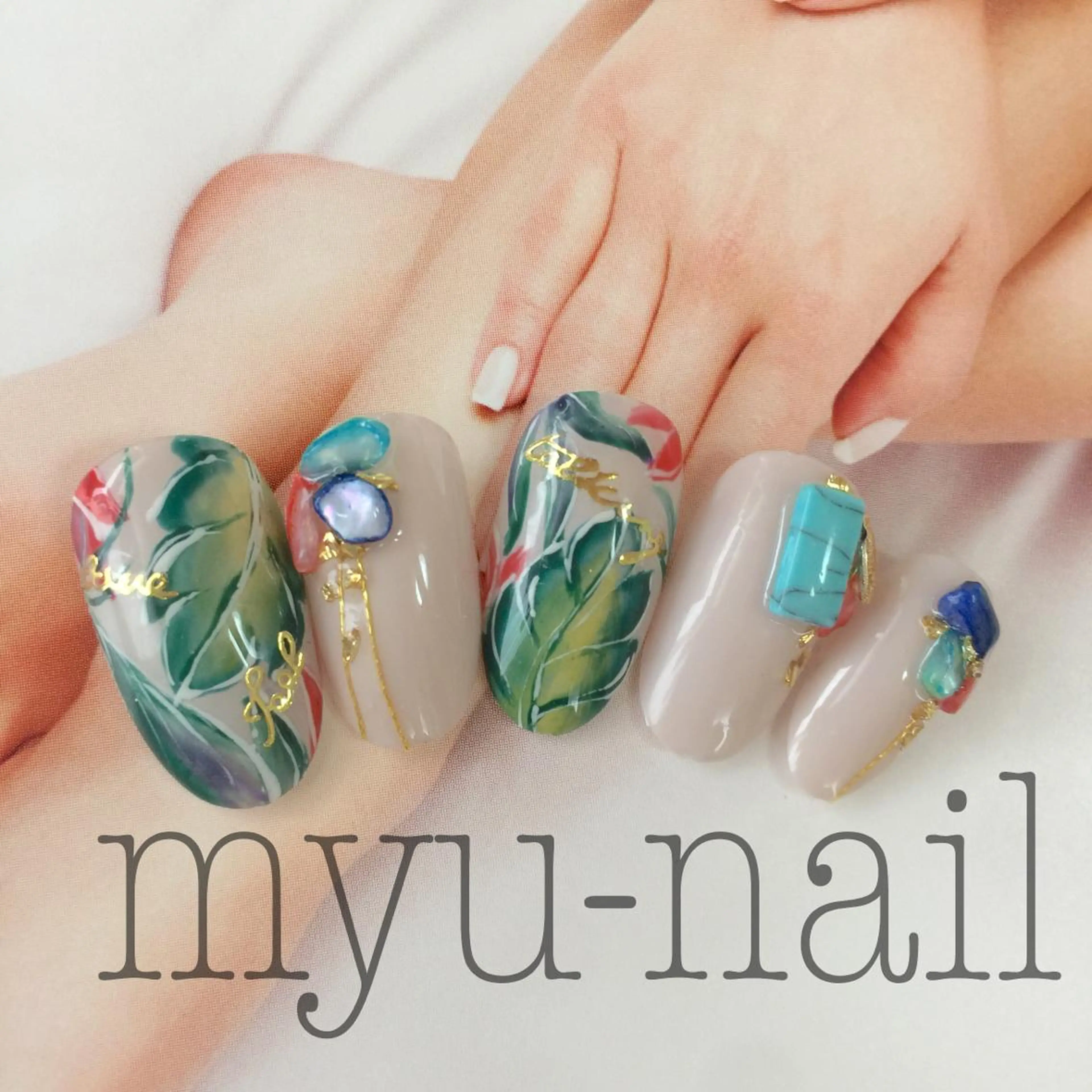 ネイル ネイルチップ ハンドネイル ホームサロン myu-nailのネイルデザイン