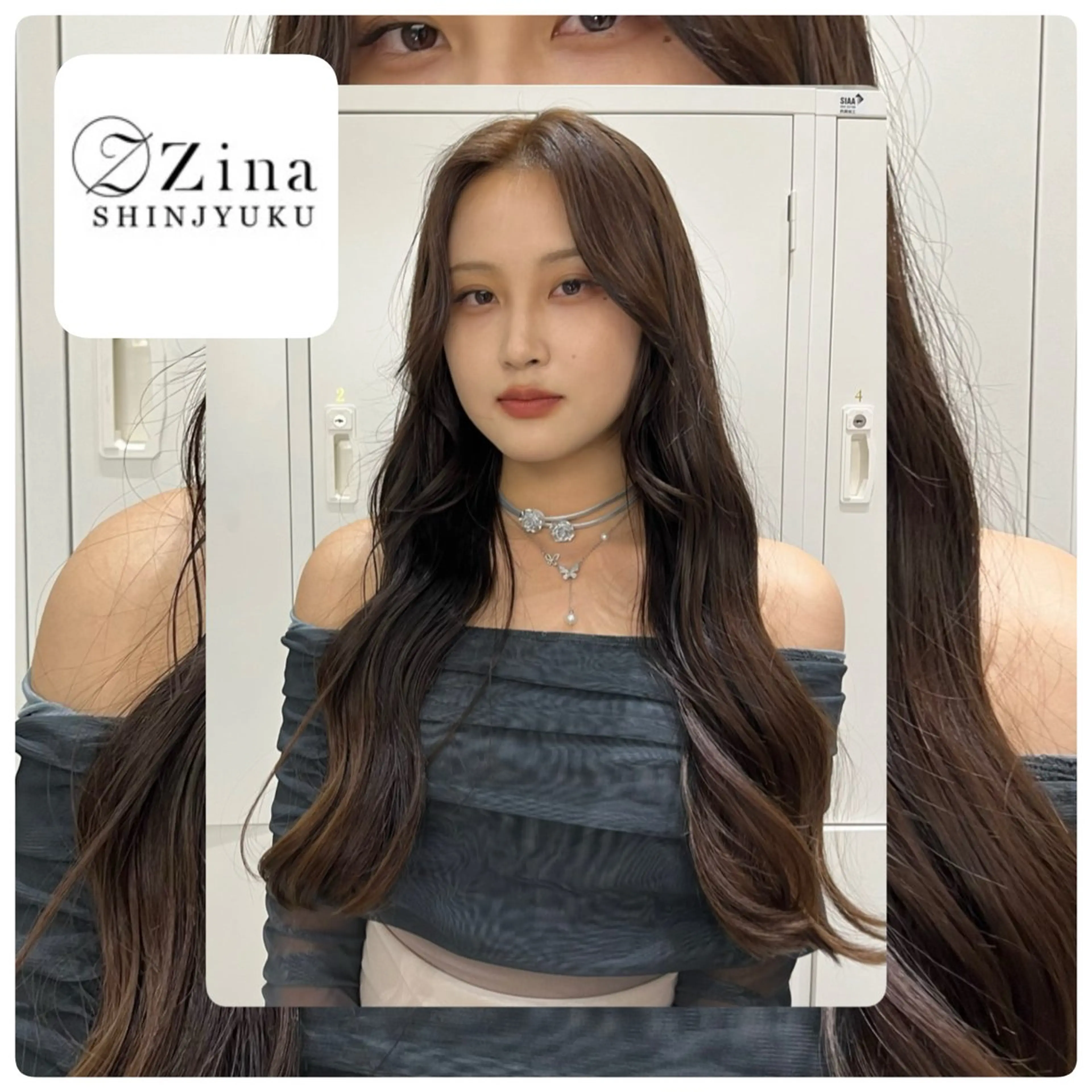 ロング 新宿📍韓国ヘア 🇰🇷透明感カラーのヘアスタイル