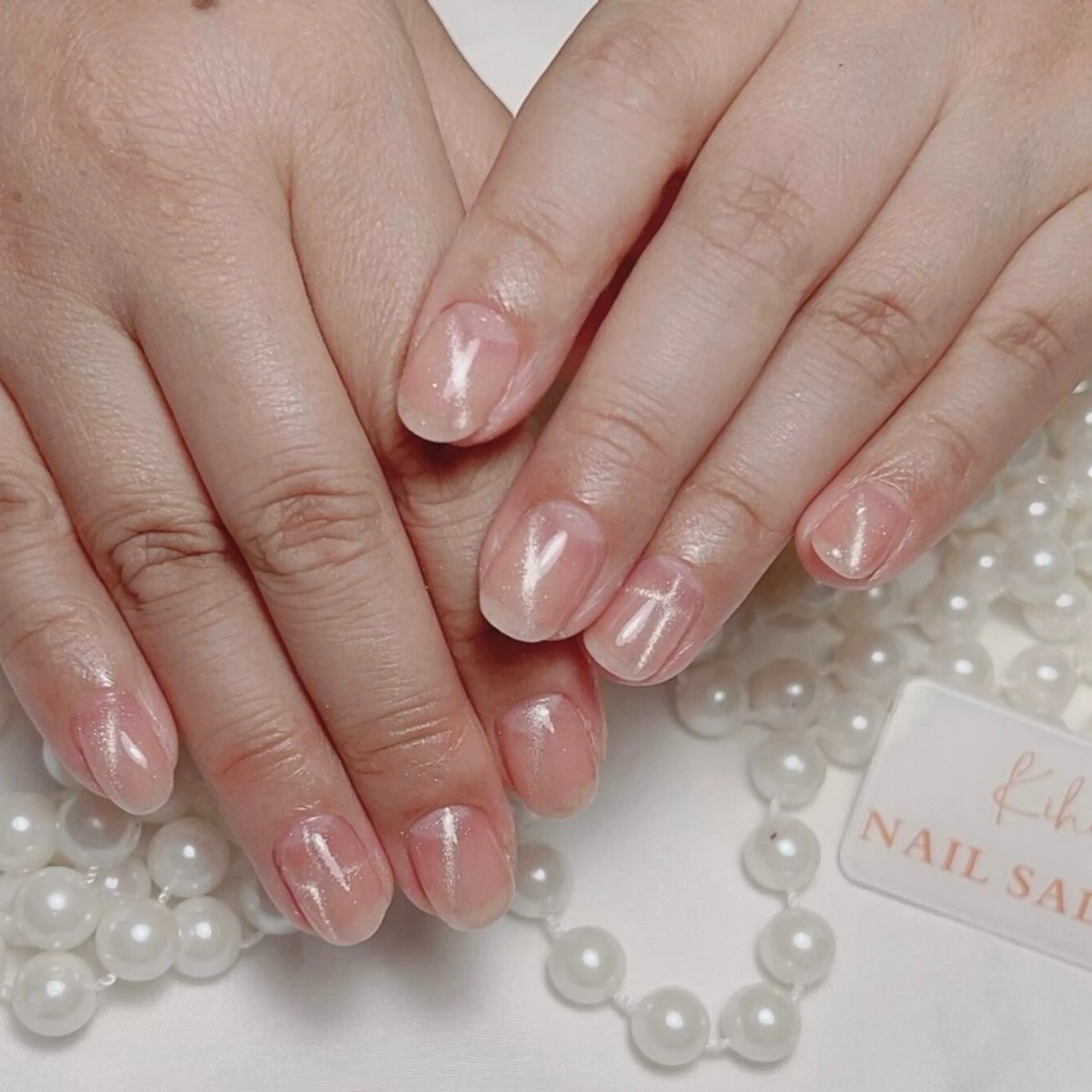 ネイル アートネイル フレンチネイル ジェルネイル グラデーション 韓国ネイル ハンドネイル ハンドケア さくら💮💮 【オフ無料】のネイルデザイン