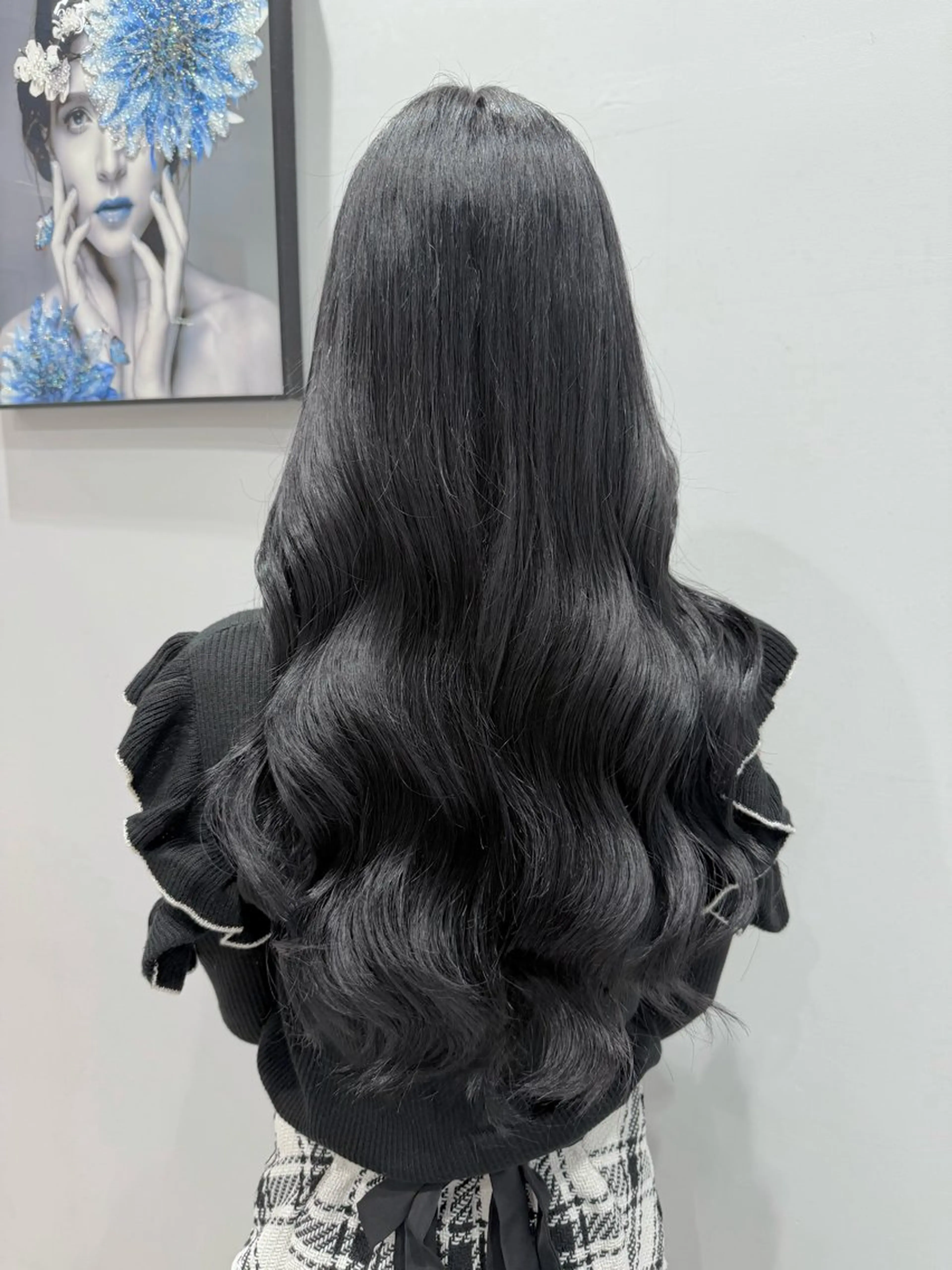 ロング カラー ヘアアレンジ 黒髪 カット ヘアカラー ヘアセット Hair&Make Allureのヘアスタイル