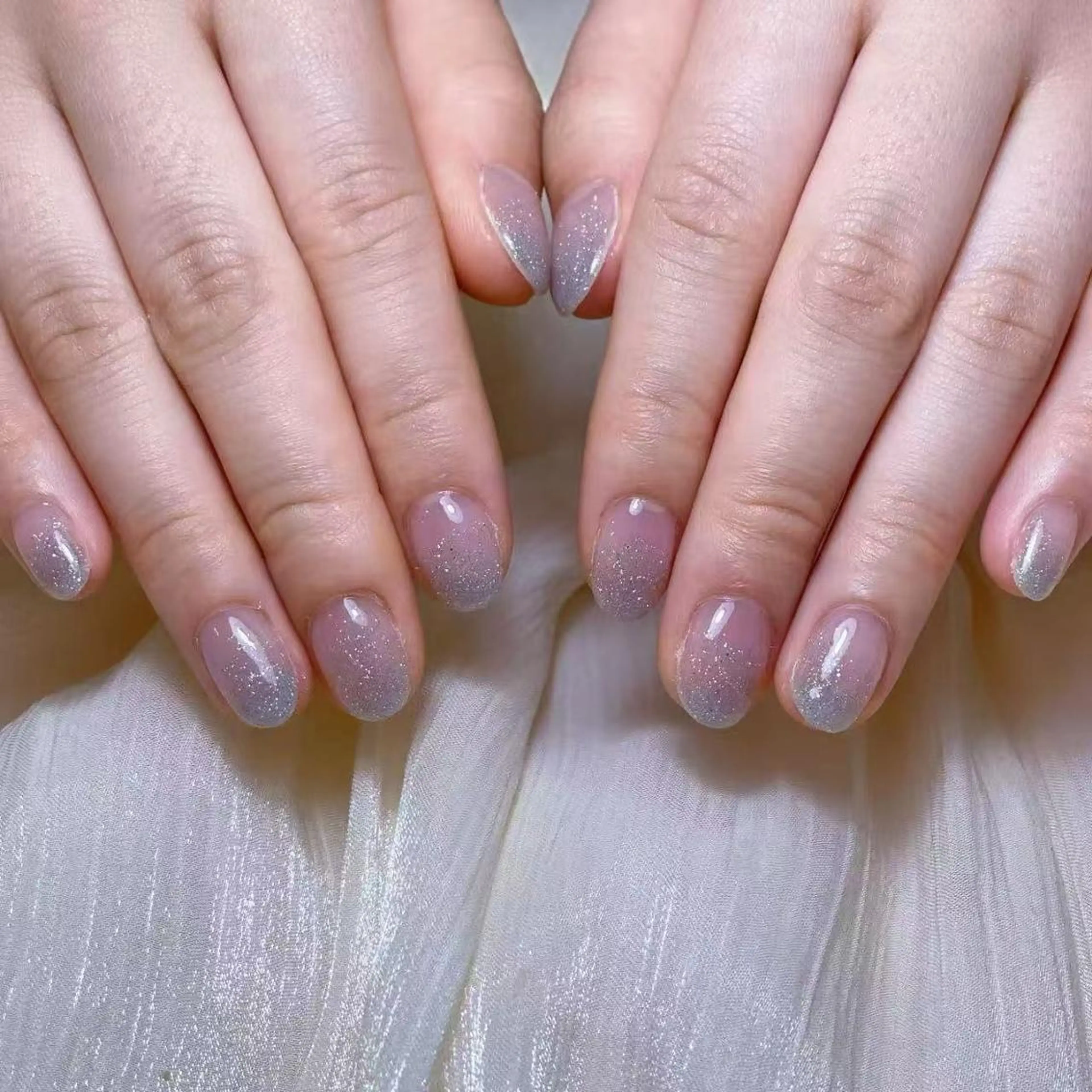 ネイル アートネイル オーロラネイル ガーリー キラキラネイル 韓国ネイル ハンドネイル DIAMOND 💅のネイルデザイン