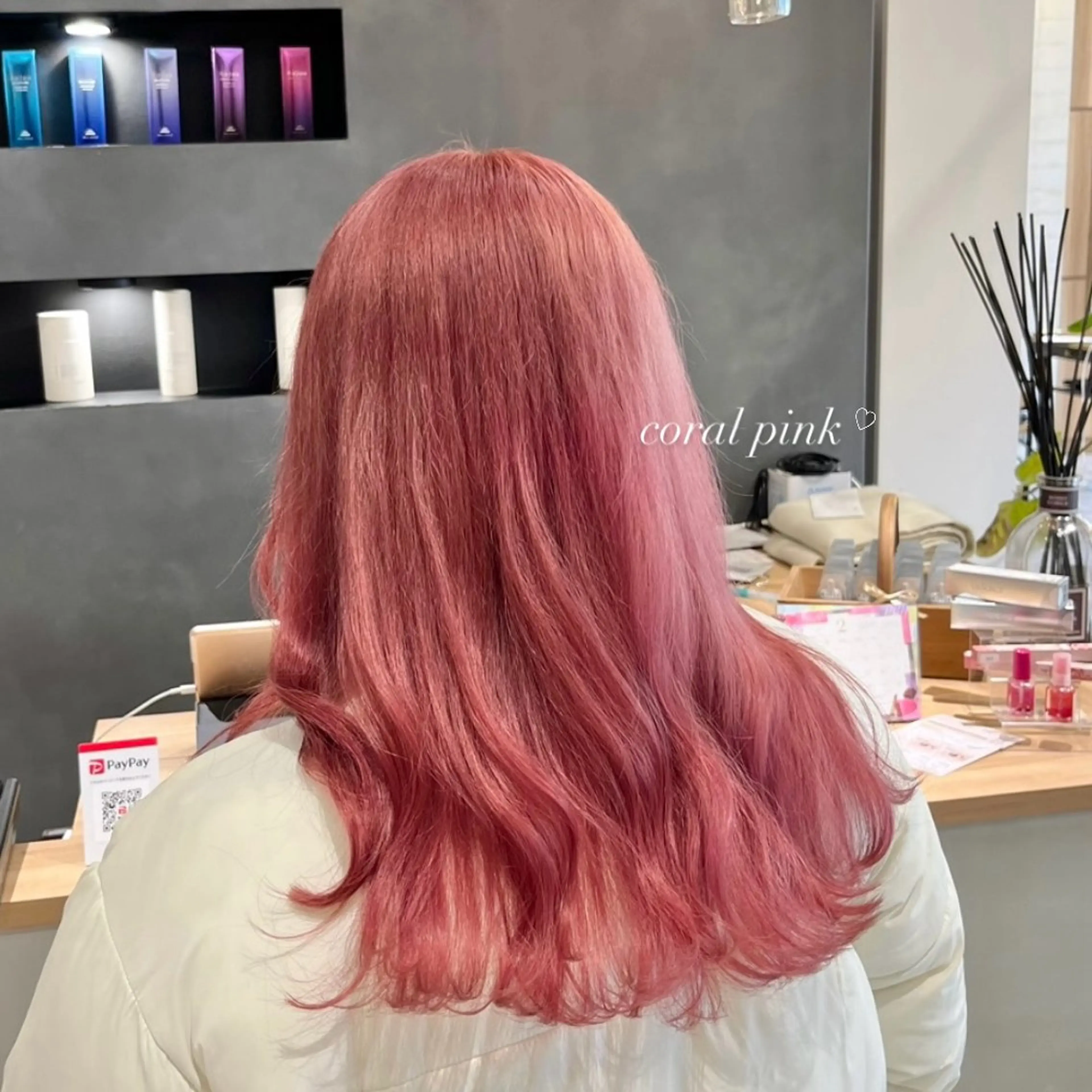 ロング カラー ラベンダーカラー オレンジ ピンクカラー 𝒎𝒐𝒆🩰 名駅/ヘアメ/暖色♡のヘアスタイル