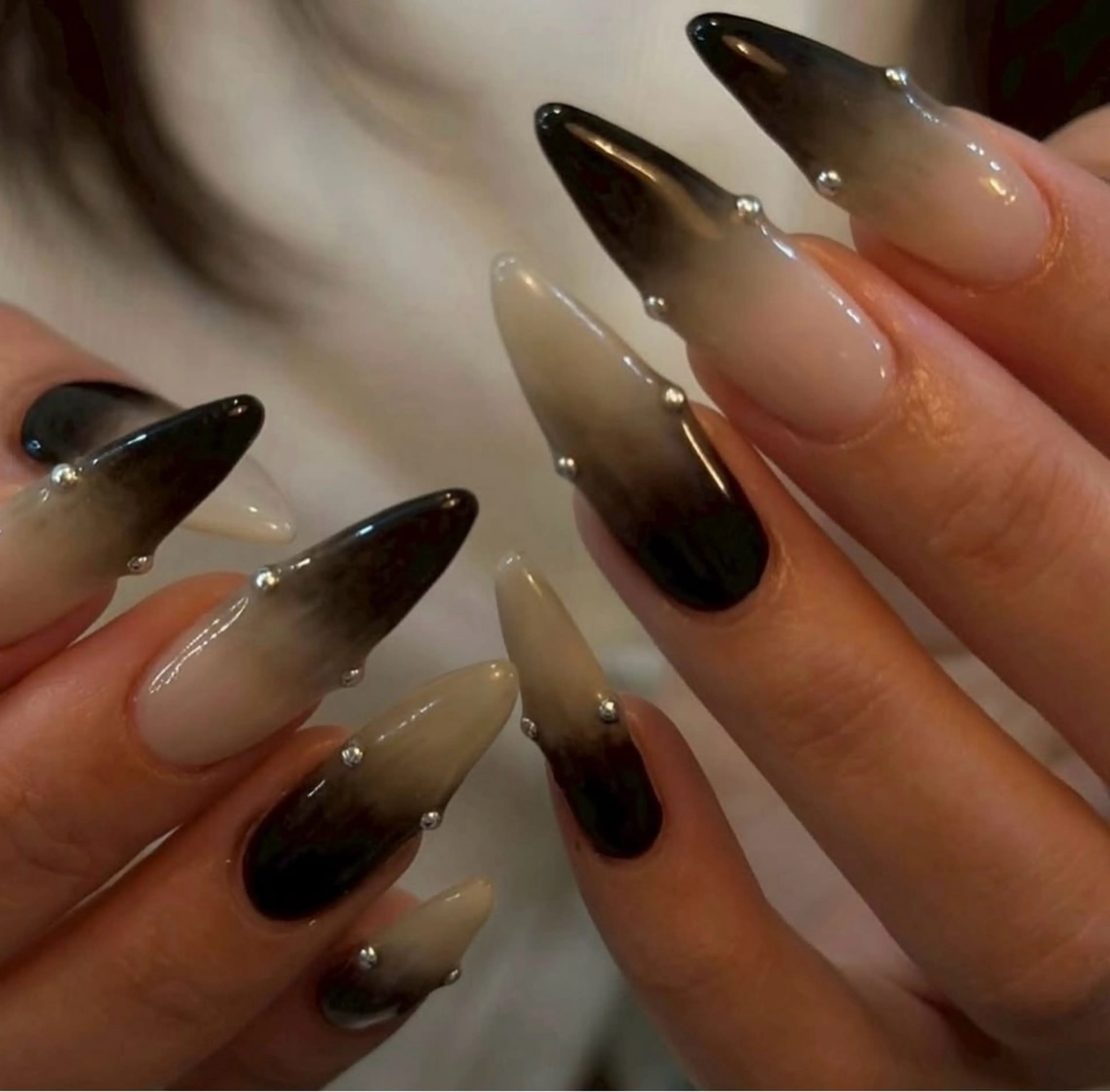 ネイル アートネイル フレンチネイル ジェルネイル ニュアンスネイル オフィスネイル ハンドネイル Ryunail所属・Ryu Nail NekoChanのネイルデザイン