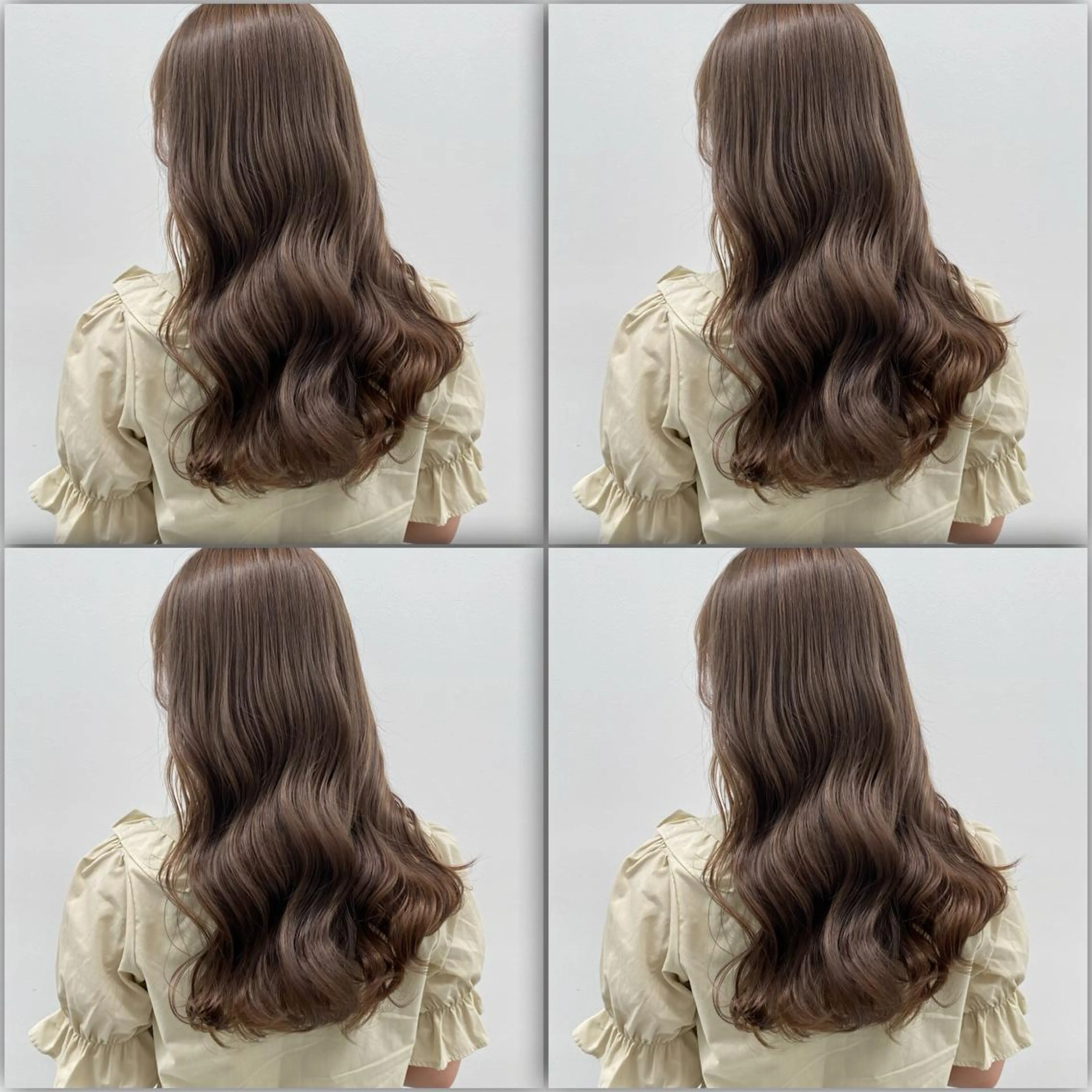 セミロング カラー ダブルカラー 韓国ヘアKYONのヘアスタイル