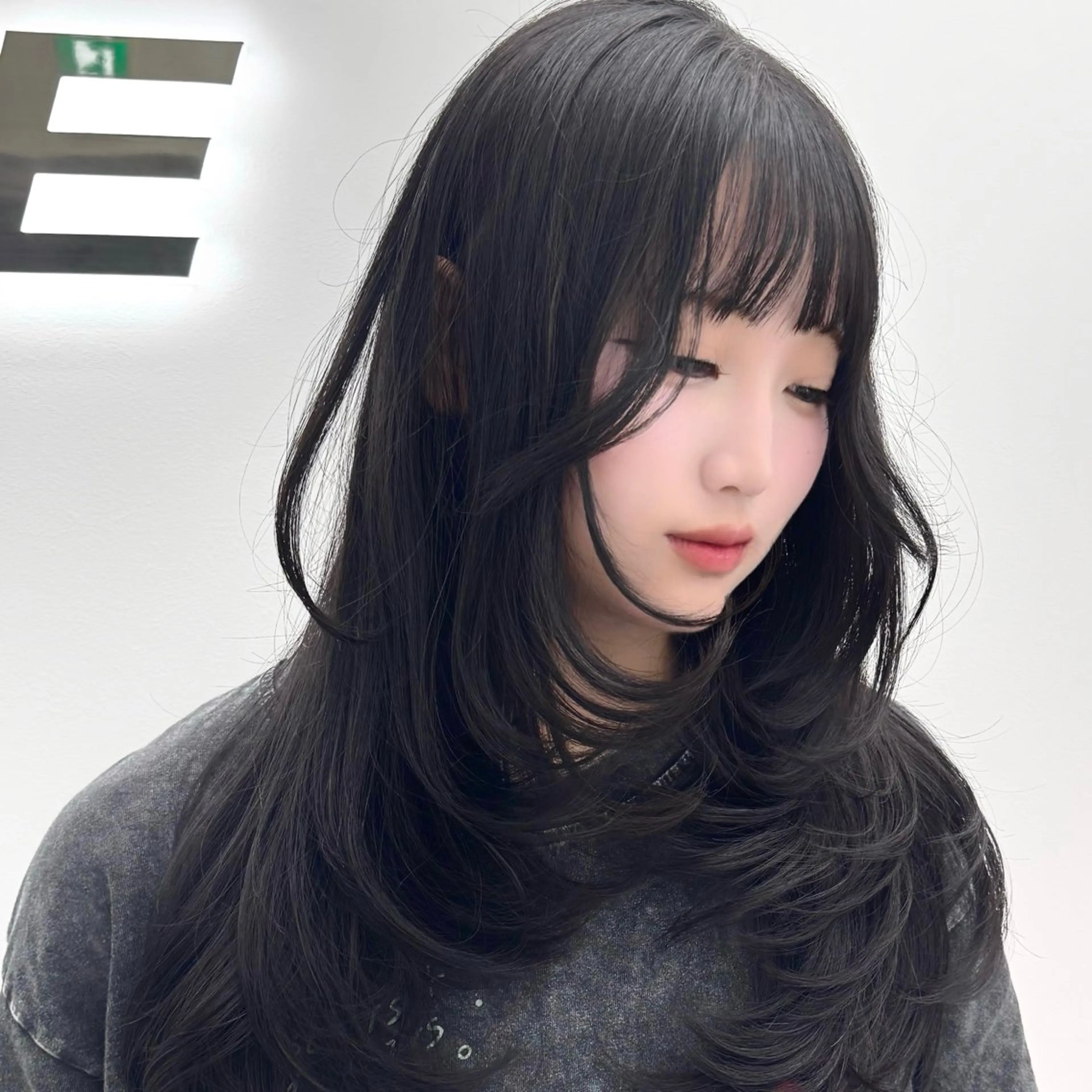 【🤍ྀི12月限定🤍ྀི】うねりを抑える前髪縮毛矯正🤍ྀི＋韓国風レイヤー🤍ྀིの写真