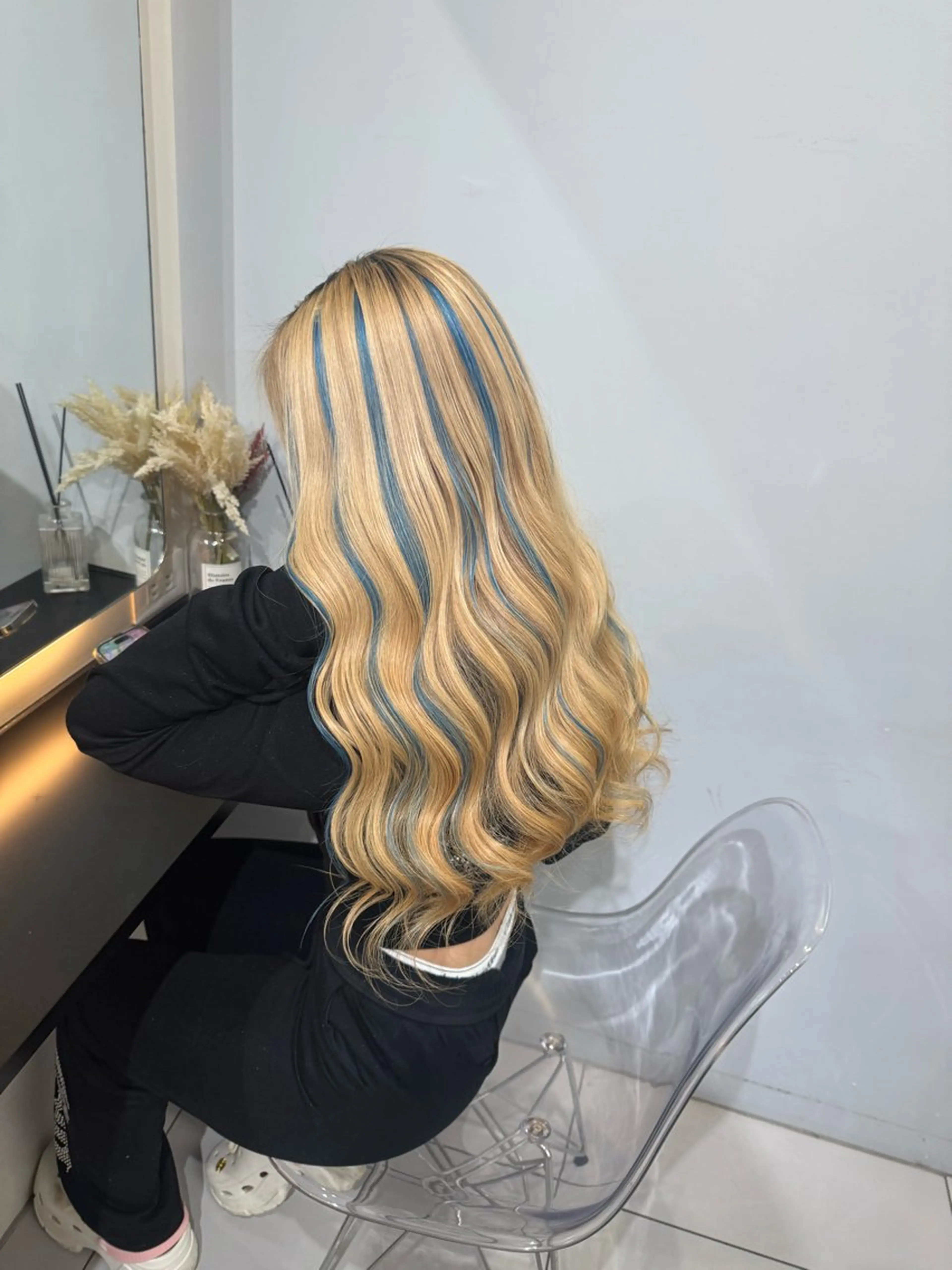 ロング エクステ ハイライト cocona 🩷のヘアスタイル