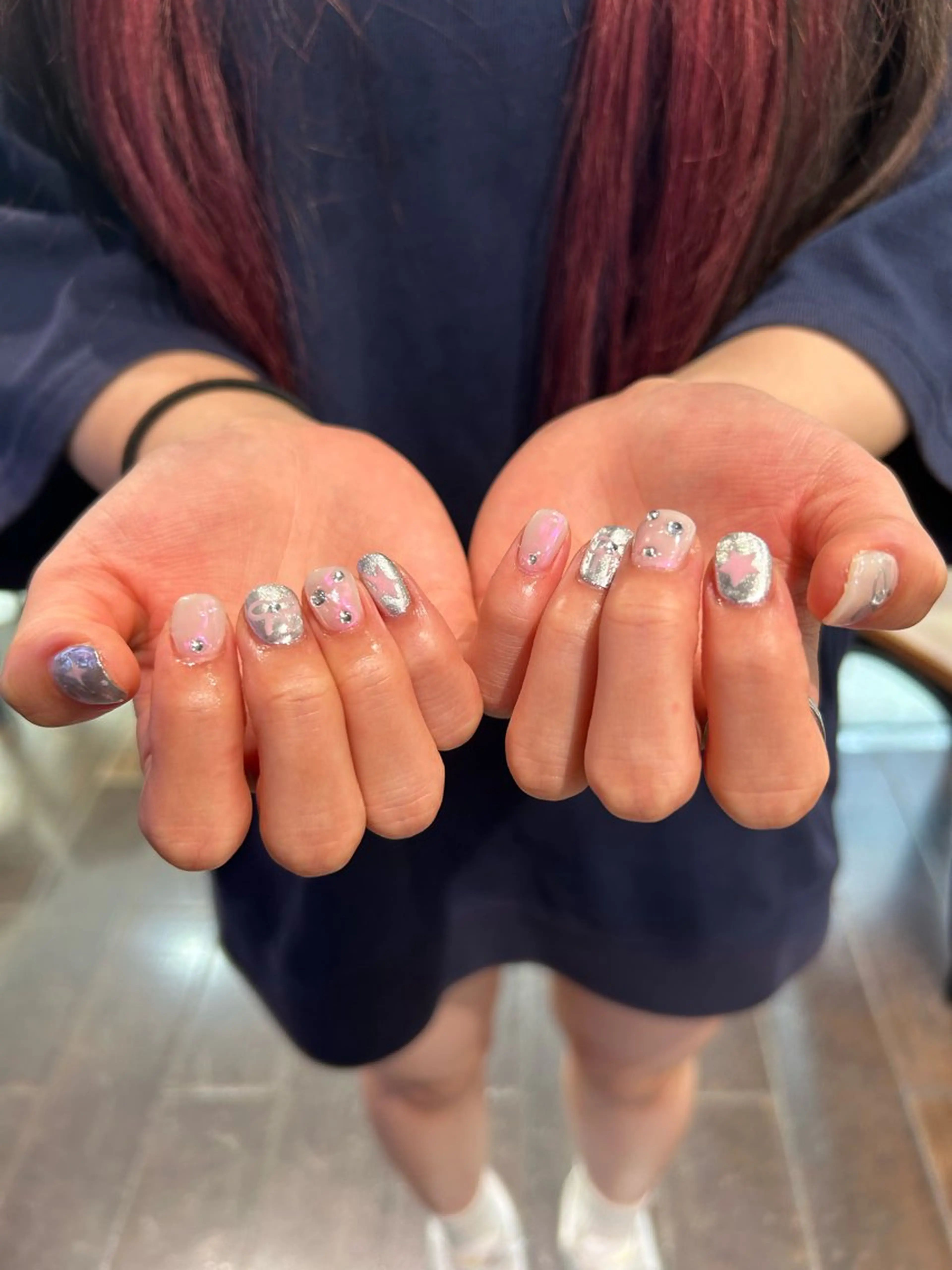 ネイル アートネイル メンズネイル ハンドネイル メンズ/艶髪/カラー サクラ🌸のヘアスタイル