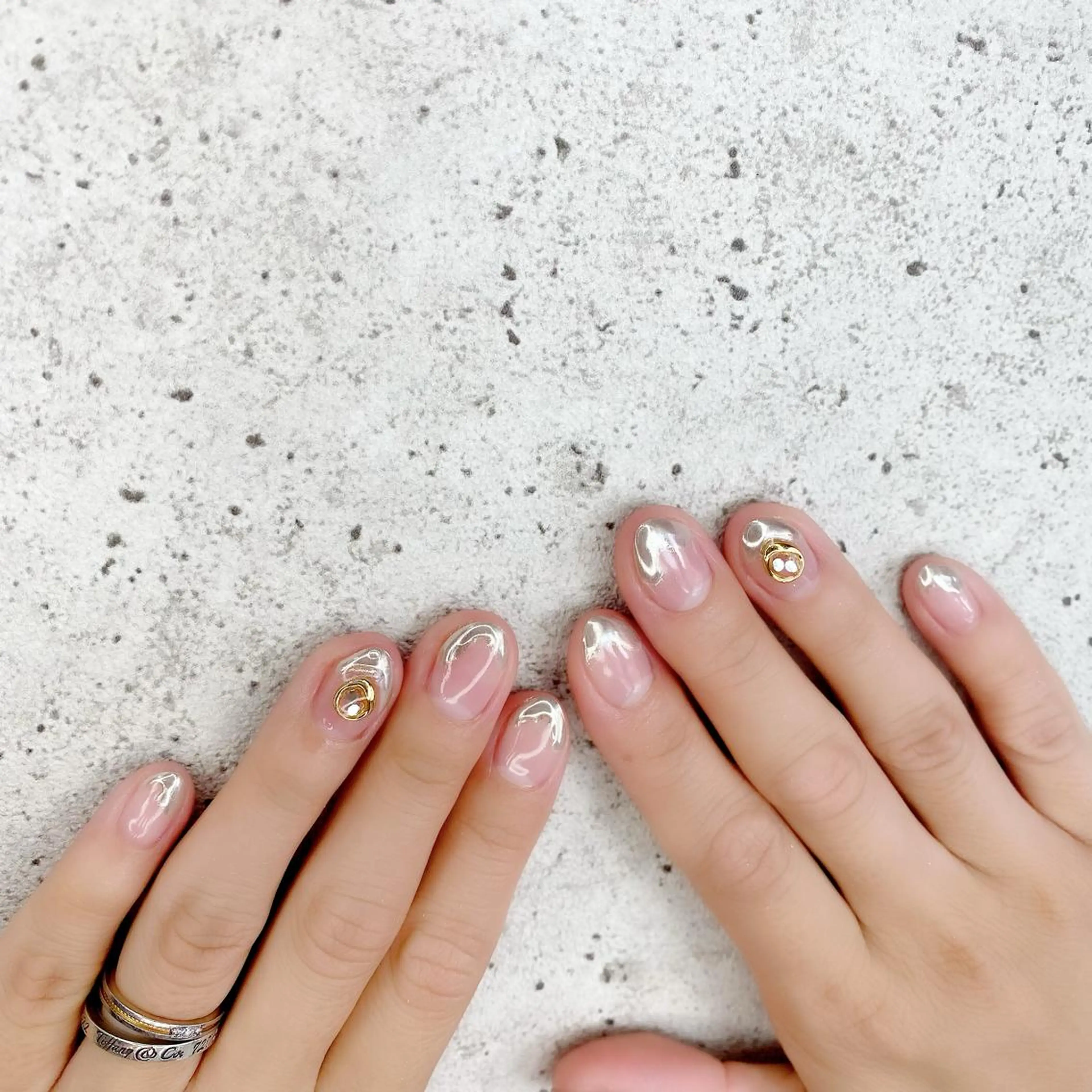 ミディアム カラー パーマ ヘアアレンジ メンズ キッズ ネイル マツエク・マツパ ハンドネイル Salon Ｋのネイルデザイン