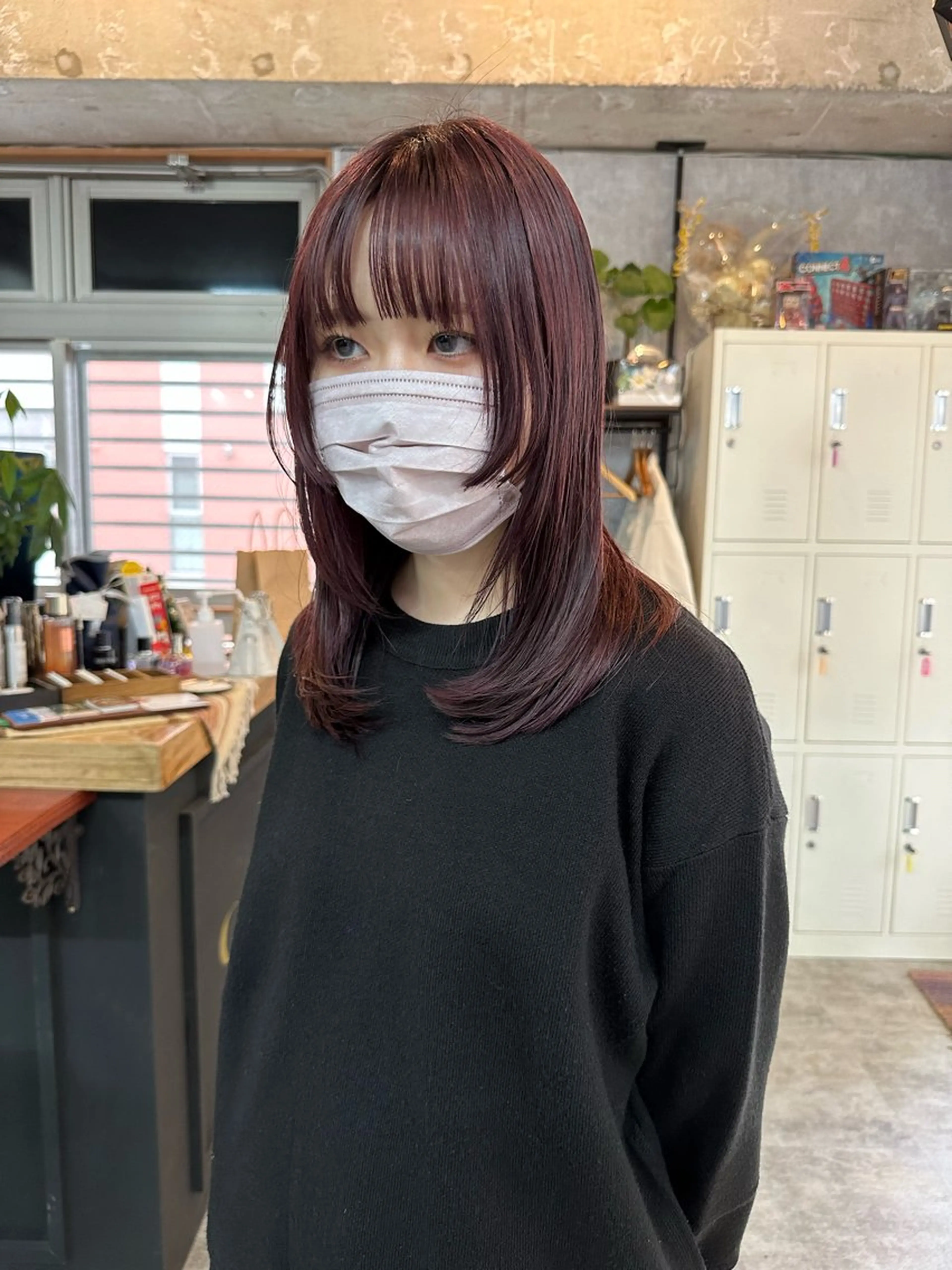 ミディアム 切りっぱなしボブ ショートボブ ボブ くびれヘア ハイライト カット ヘアカラー トリートメント C’LD hair  produce /シールドヘア所属・モテ髪/ボブ/ショー ト/アダチフウトのヘアスタイル