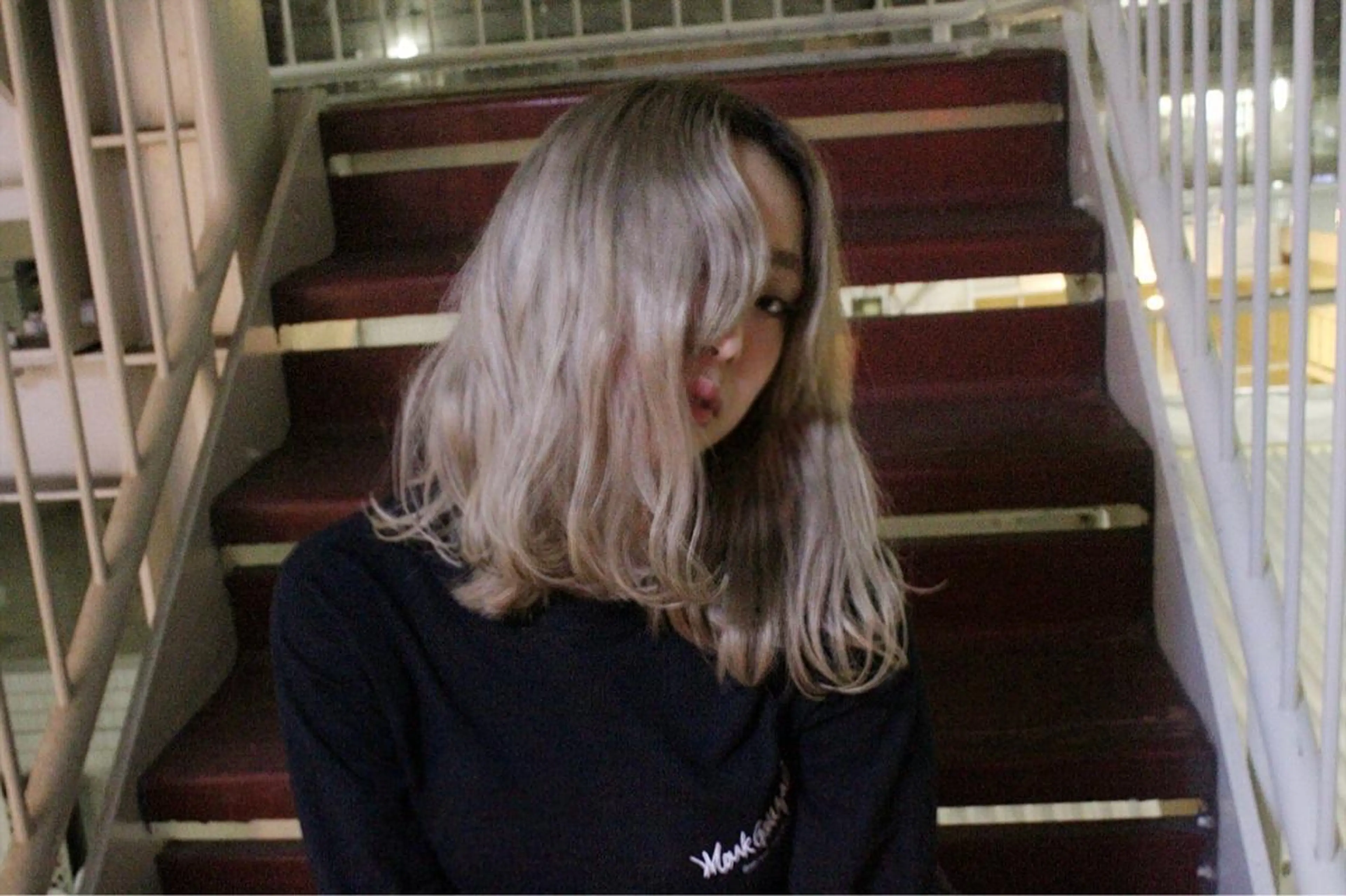 ハイライト ブリーチ 黒染め落としのみの写真