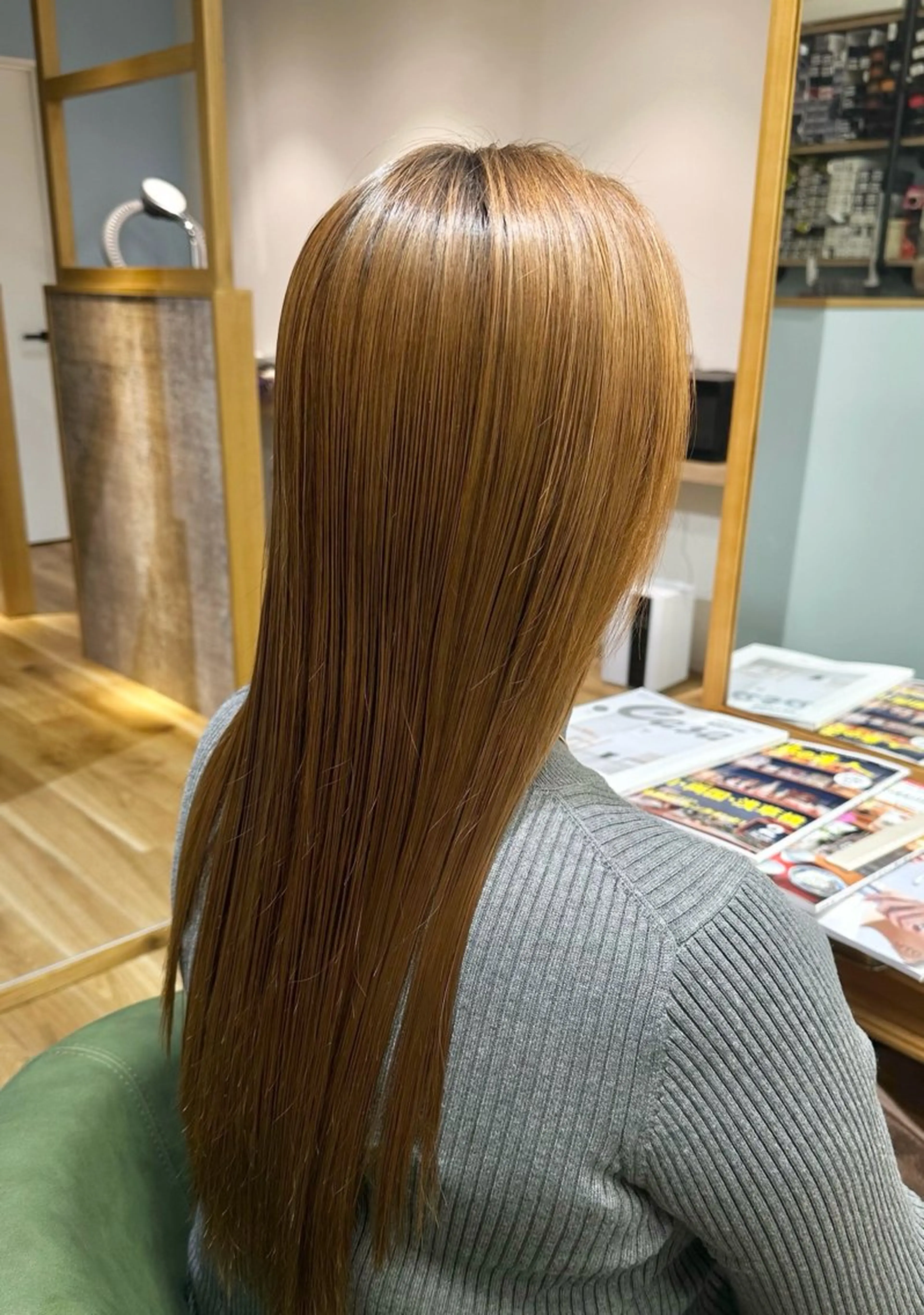 ロング カラー パーマ 古川 琴美のヘアスタイル