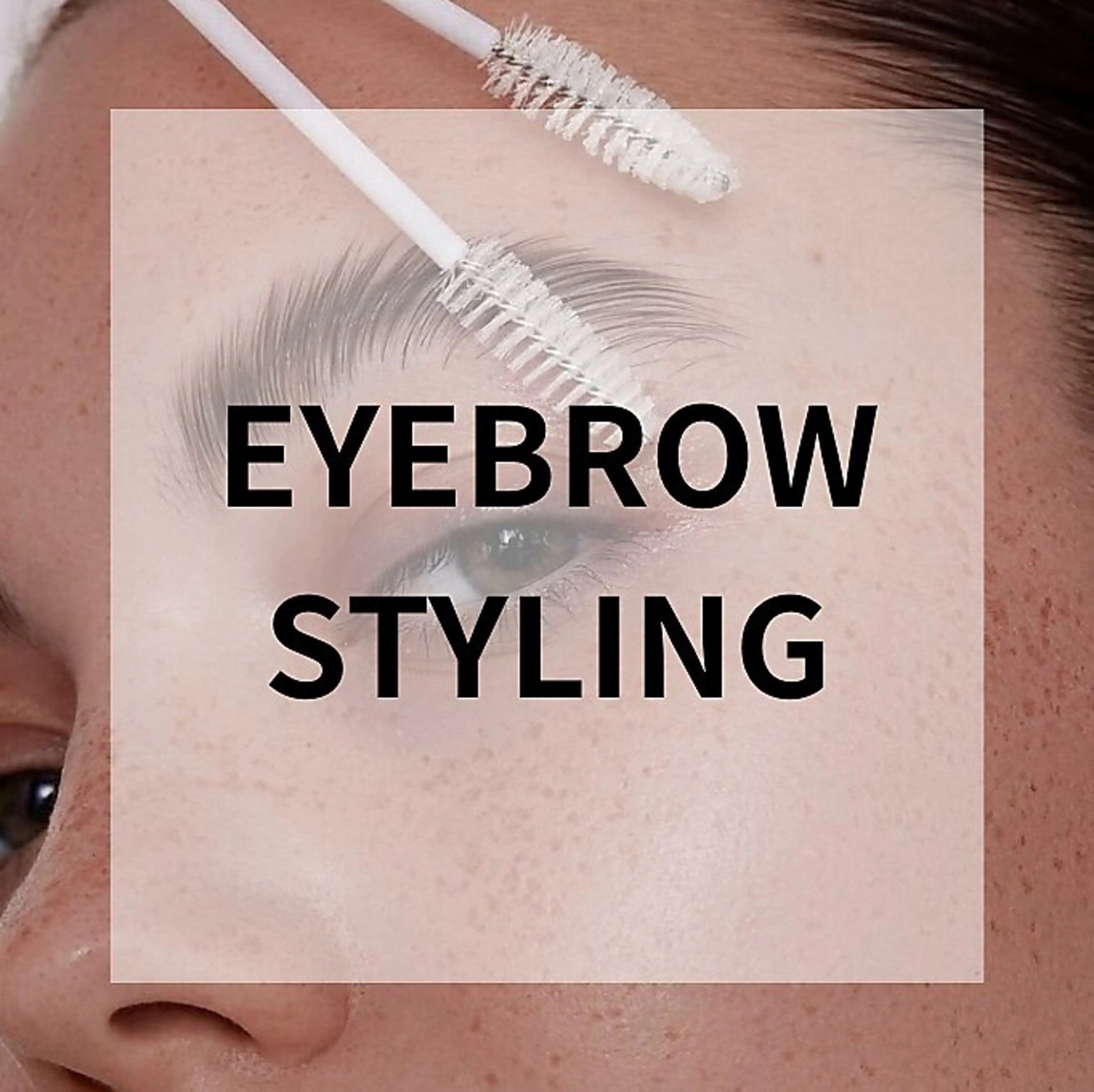 眉毛【ブロウデザイン】毛流れパーマ+お顔全体の wax &光脱毛の写真