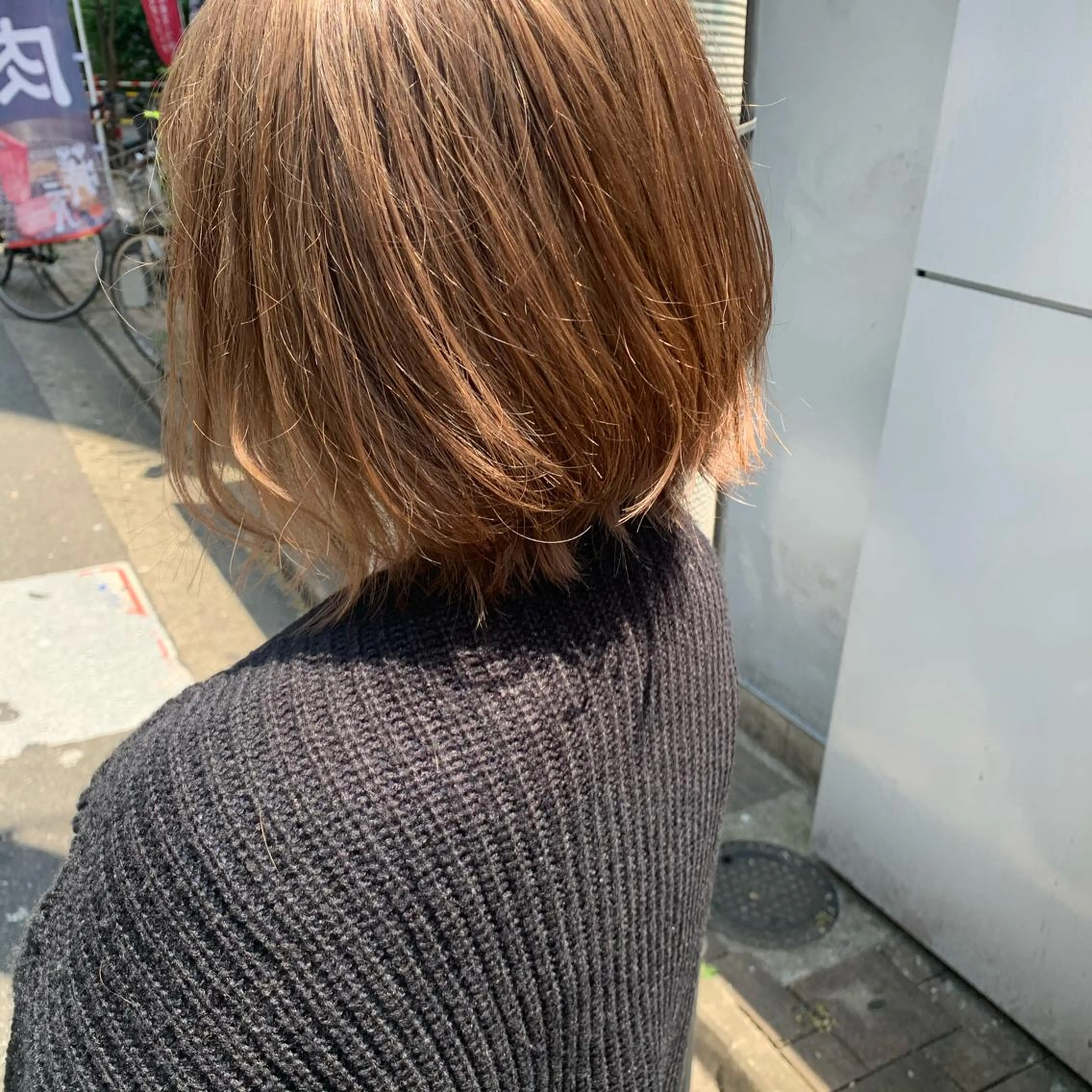 カラー ブリーチ MARU レイヤー/パーマのヘアスタイル