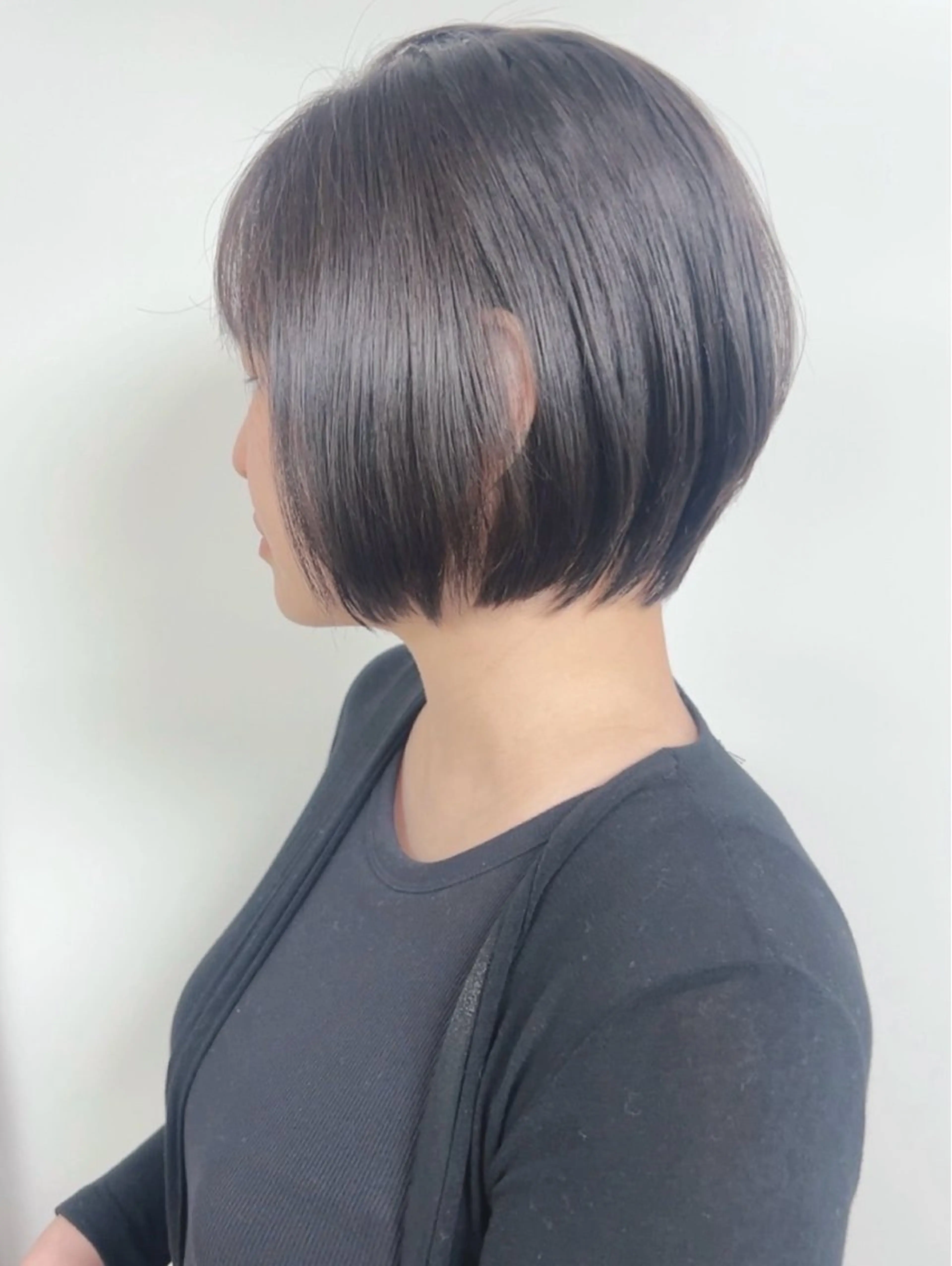 ショート カラー ショートボブ グレージュ ボブ ショートヘア morio from london所属・松岡彩華 ボブ /グレージュのヘアスタイル