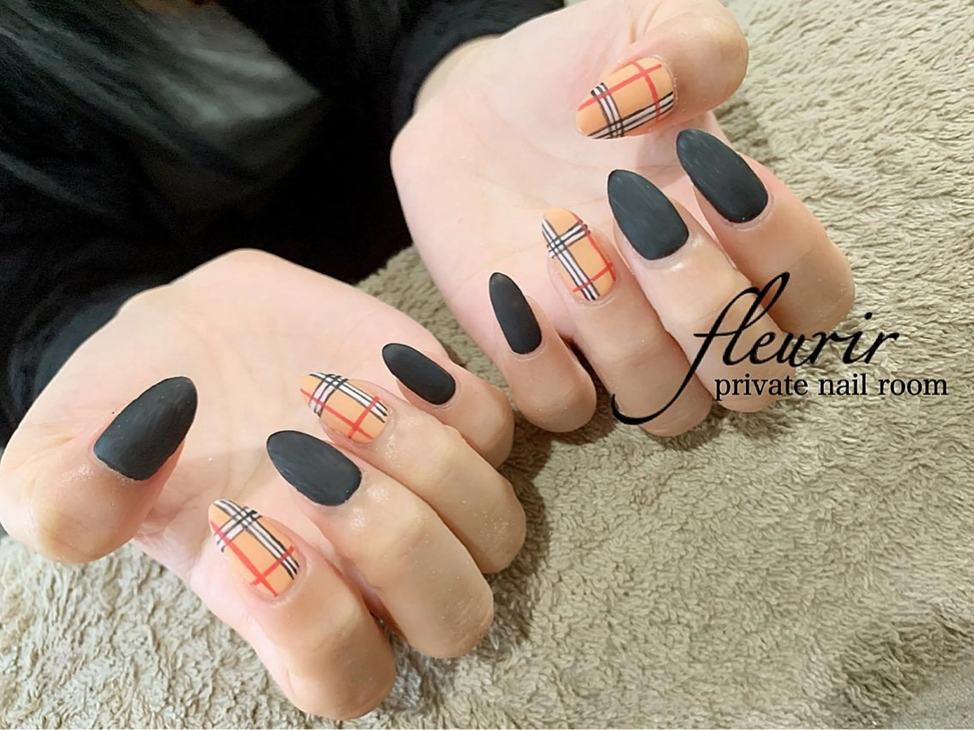 ネイル アートネイル マットネイル ワンカラーネイル フルリール 【プライベートサロンのネイルデザイン