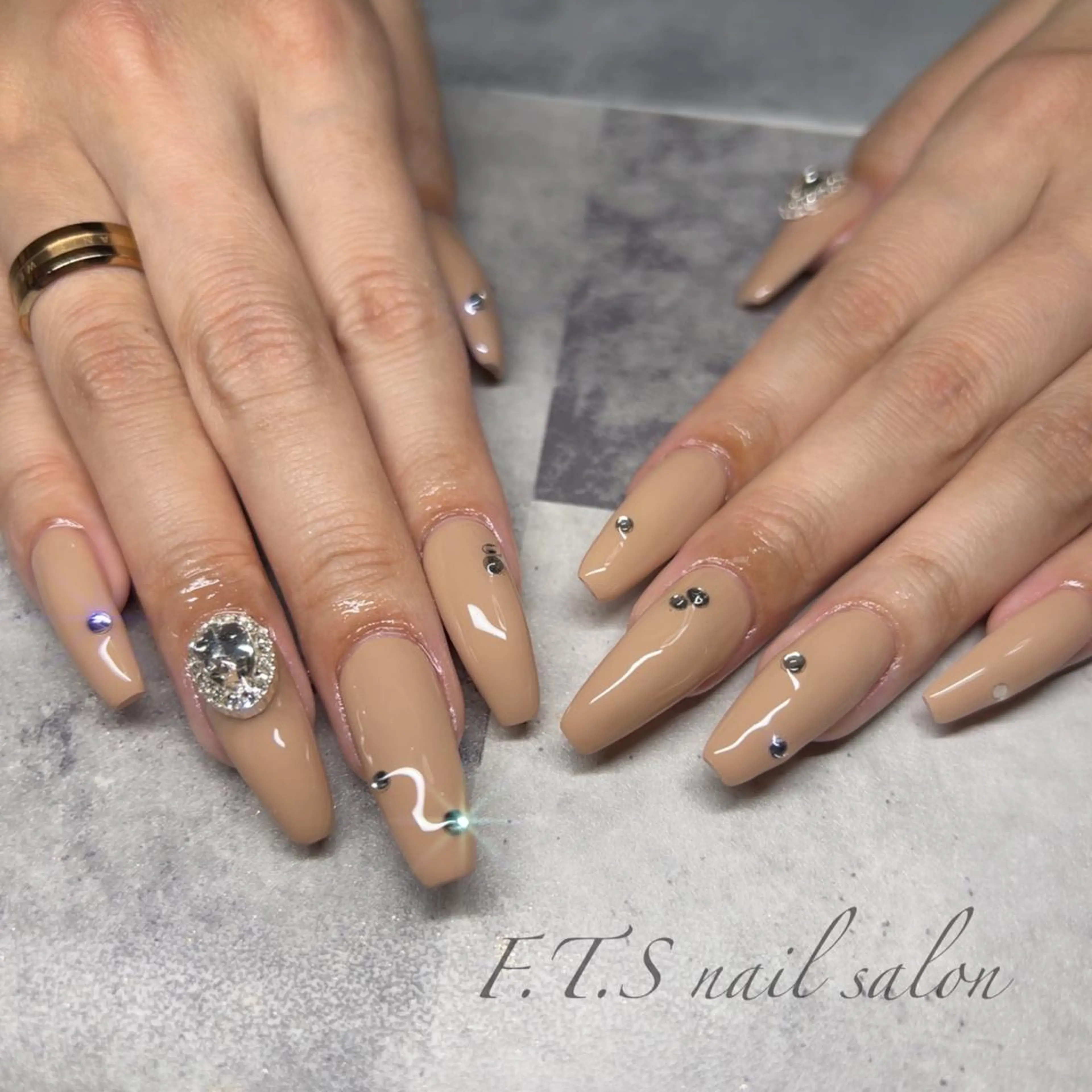 ❤️‍🔥スカルプ　お持ち込みデザイン　シルバーコースの写真