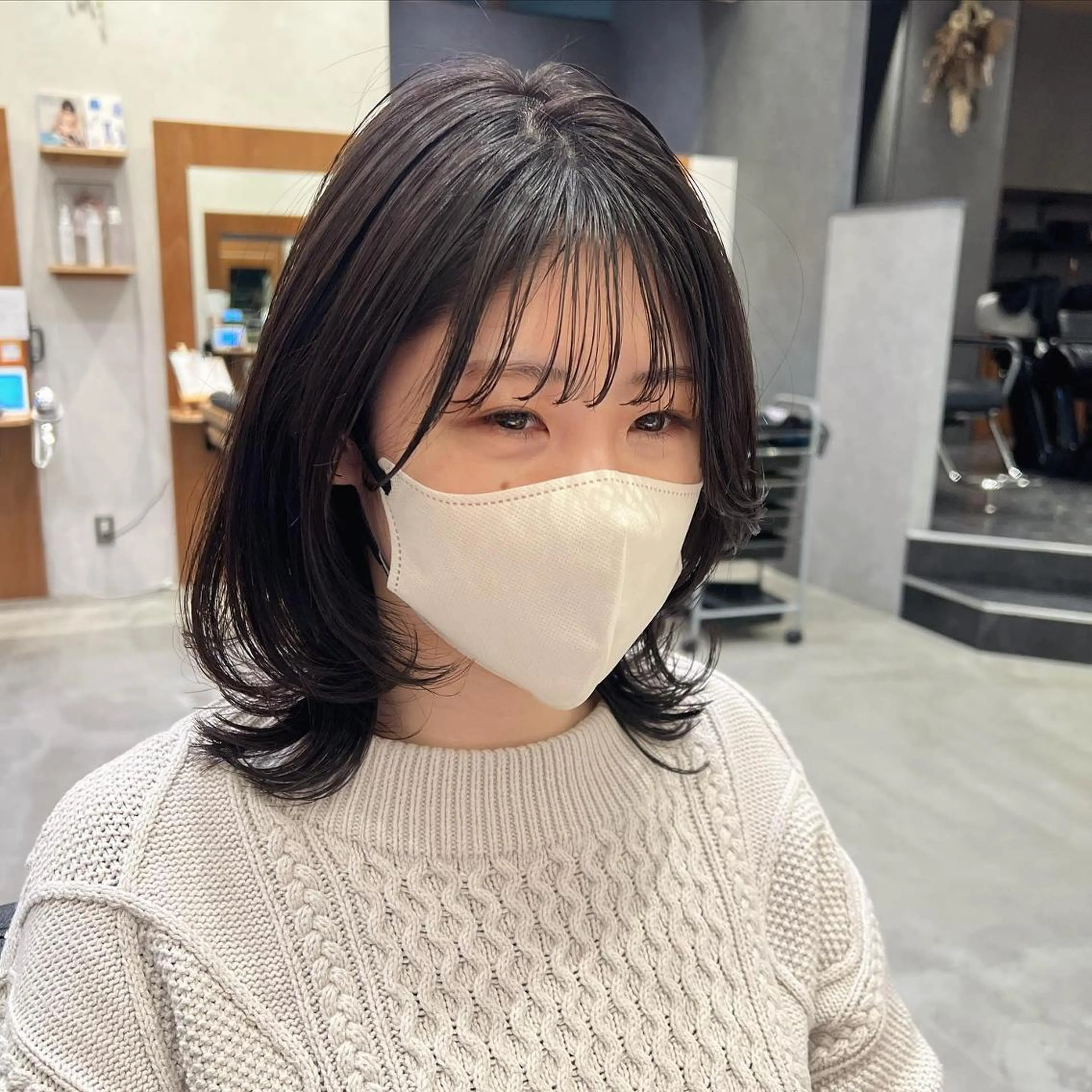 堀結香/顔まわり レイヤー/蒲生四丁目のヘアスタイル