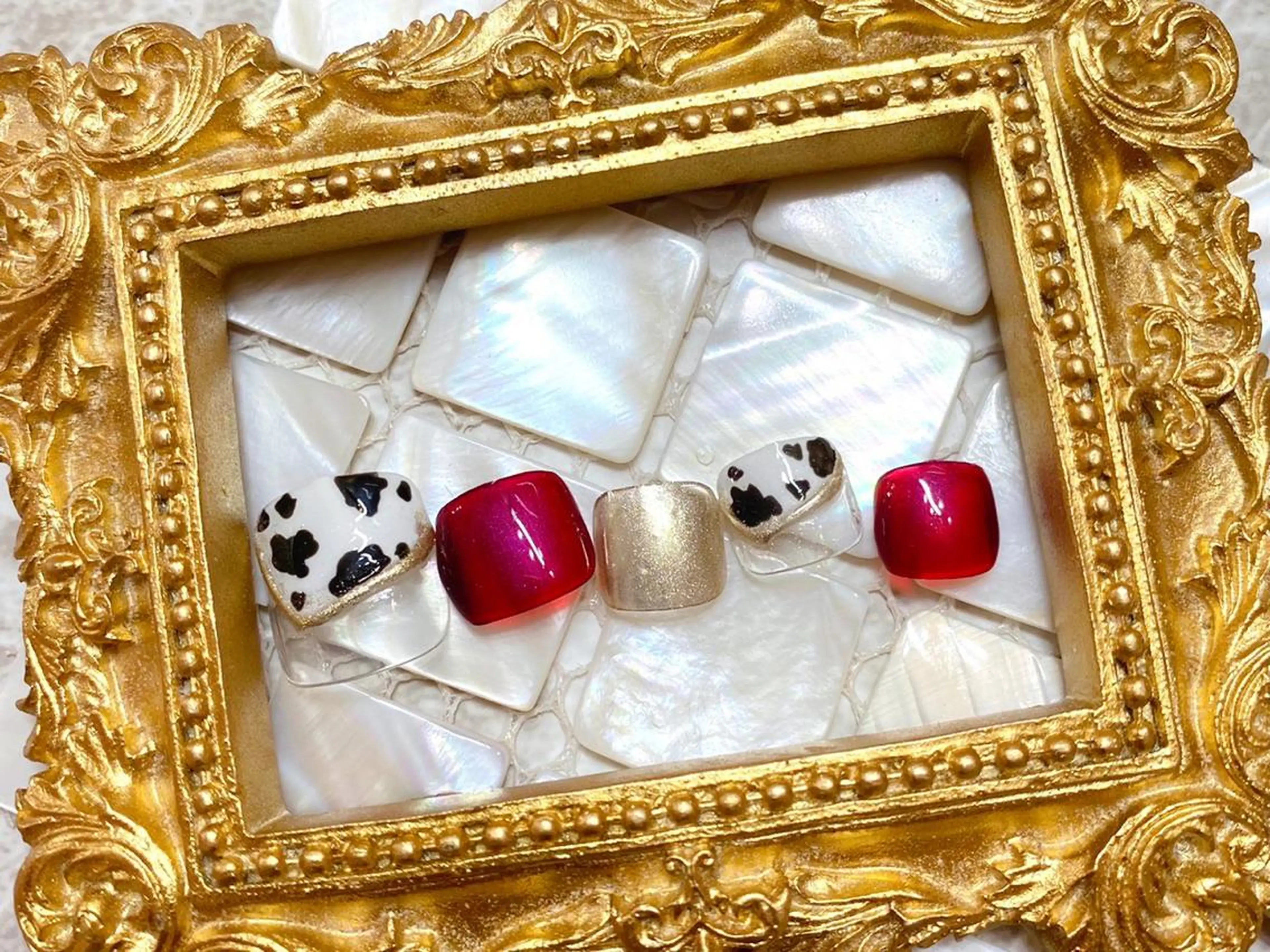 パーマ ネイル フットネイル マジックミラー所属・マジック ミラーのネイルデザイン