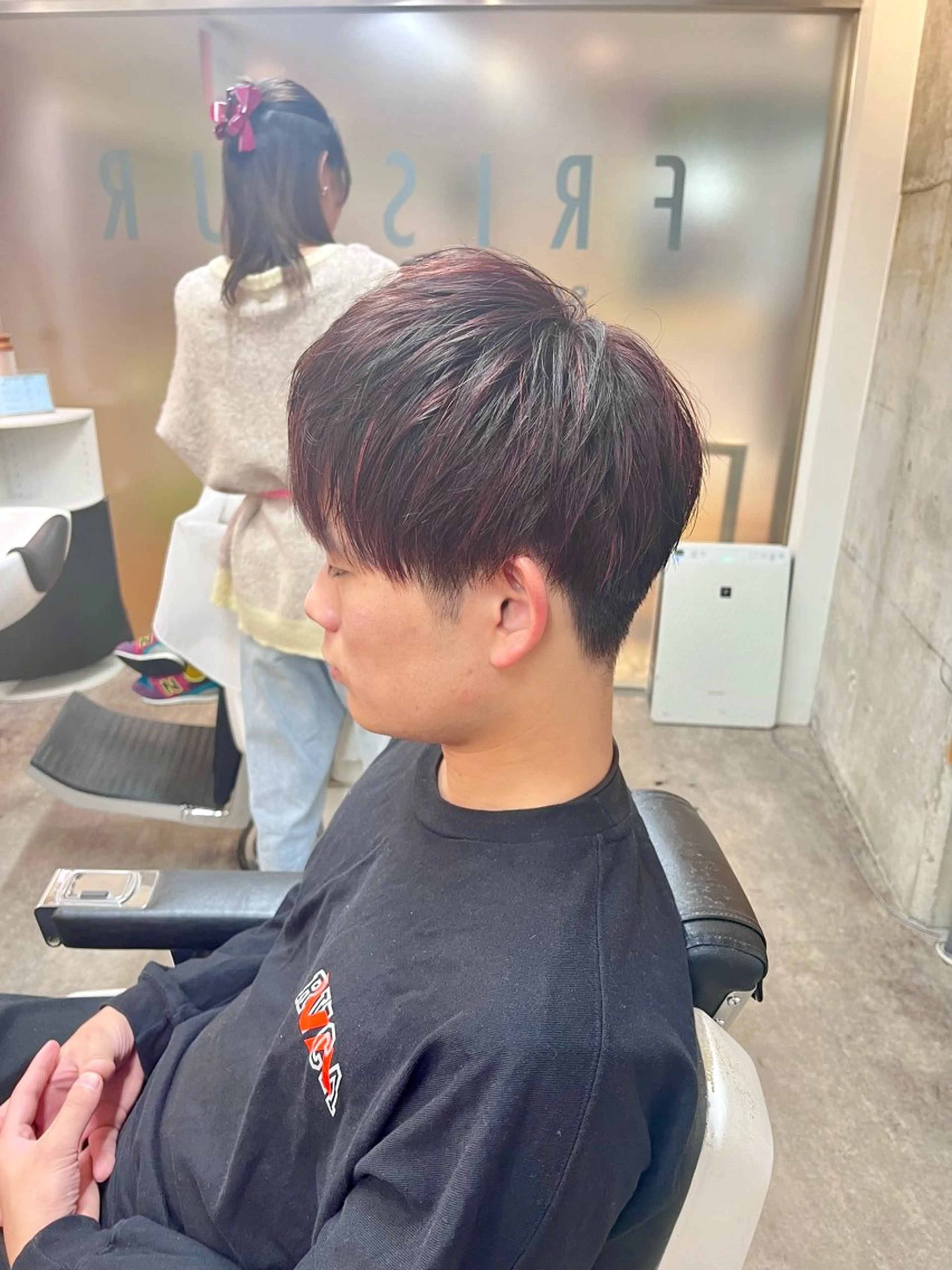 ショート カラー メンズ メンズメッシュ メッシュ カット ヘアカラー トリートメント FRISEUR川西所属・佐々木 優人のヘアスタイル