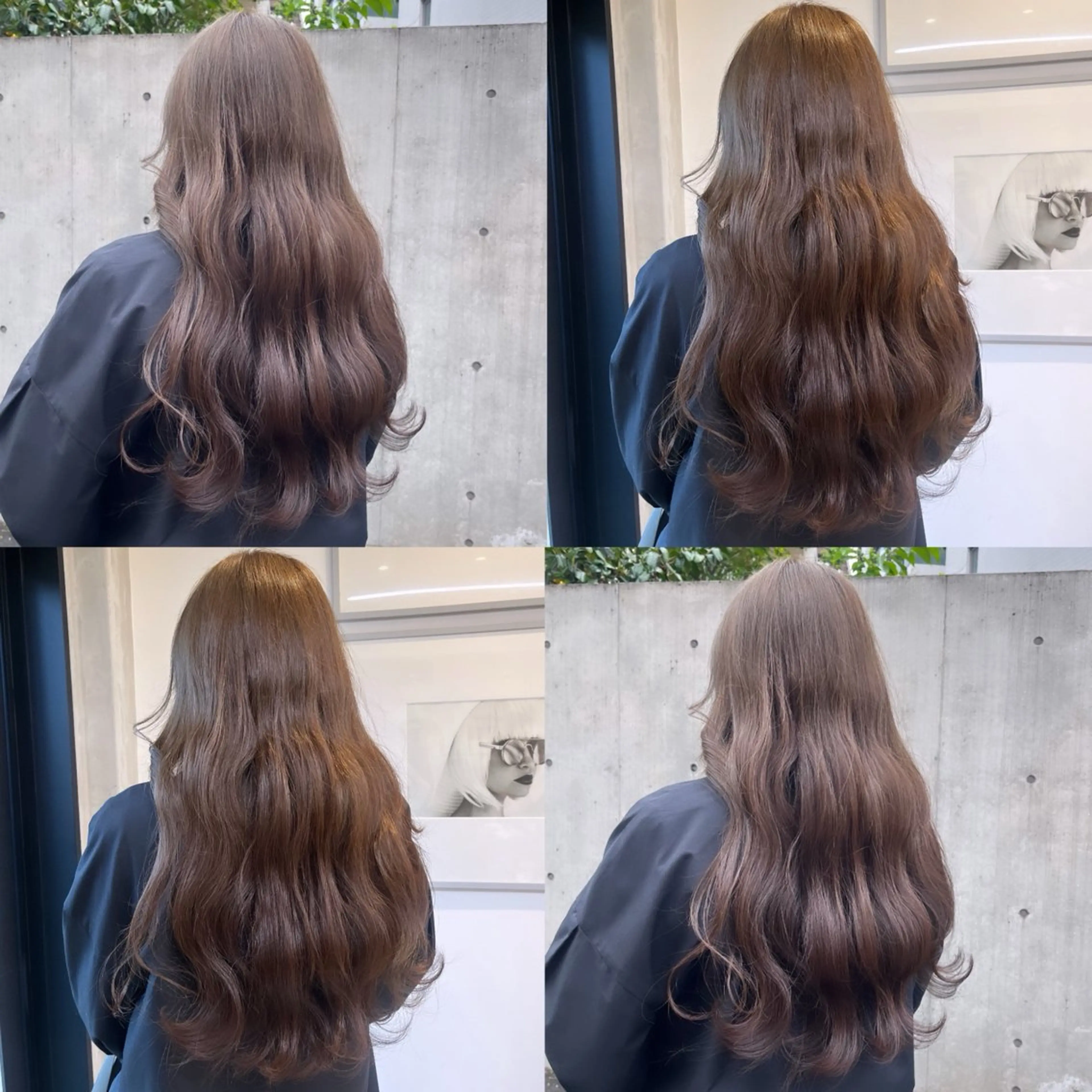 ロング カラー ベージュカラー ブラウンカラー オリーブベージュ オリーブブラウン シアーベージュ カット ヘアカラー トリートメント ヘッドスパ ヘアセット カジュアルを女っぽく 𝗮𝘆𝗮𝗰𝗼のヘアスタイル