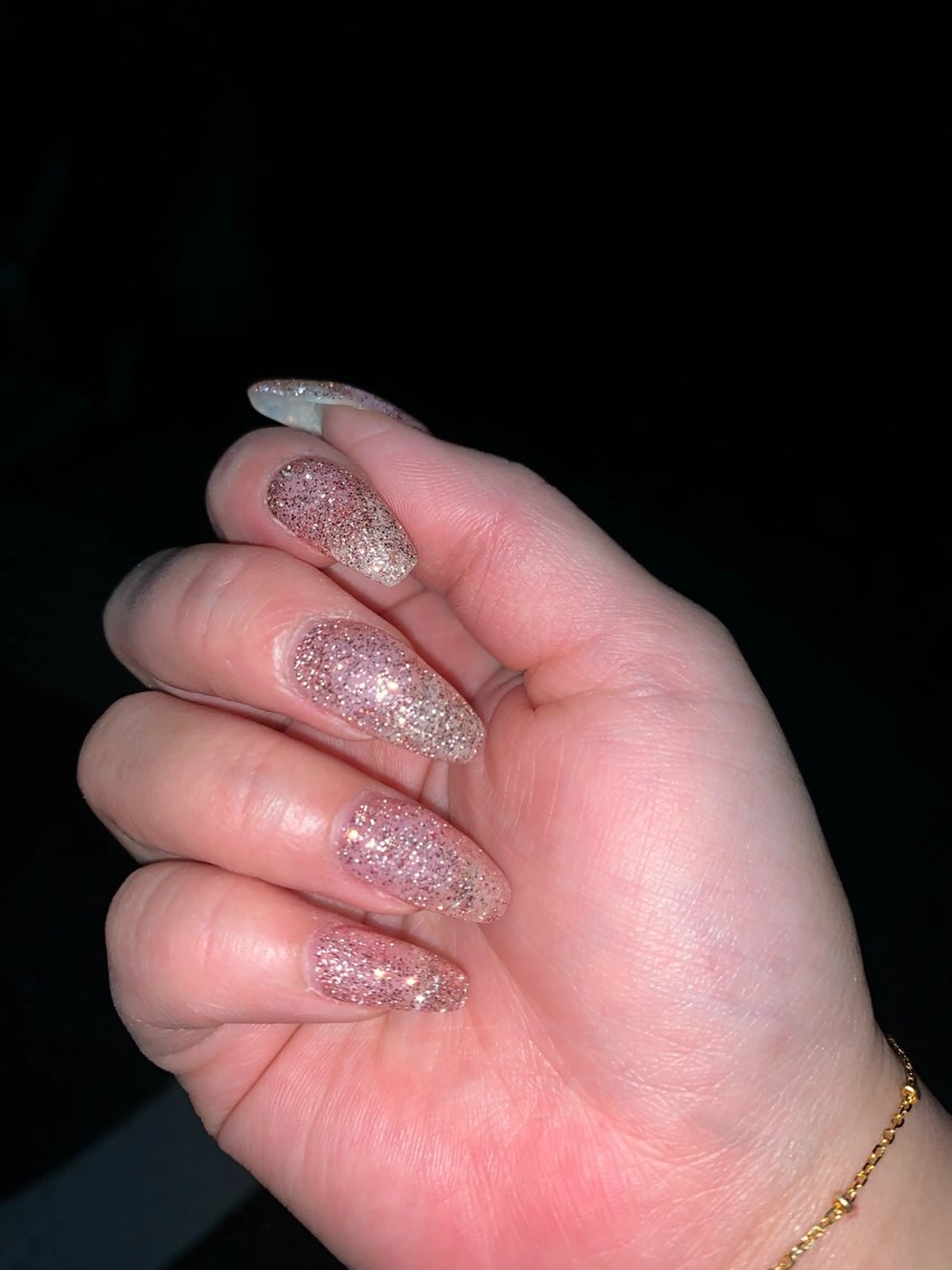 ラメワンカラーの写真