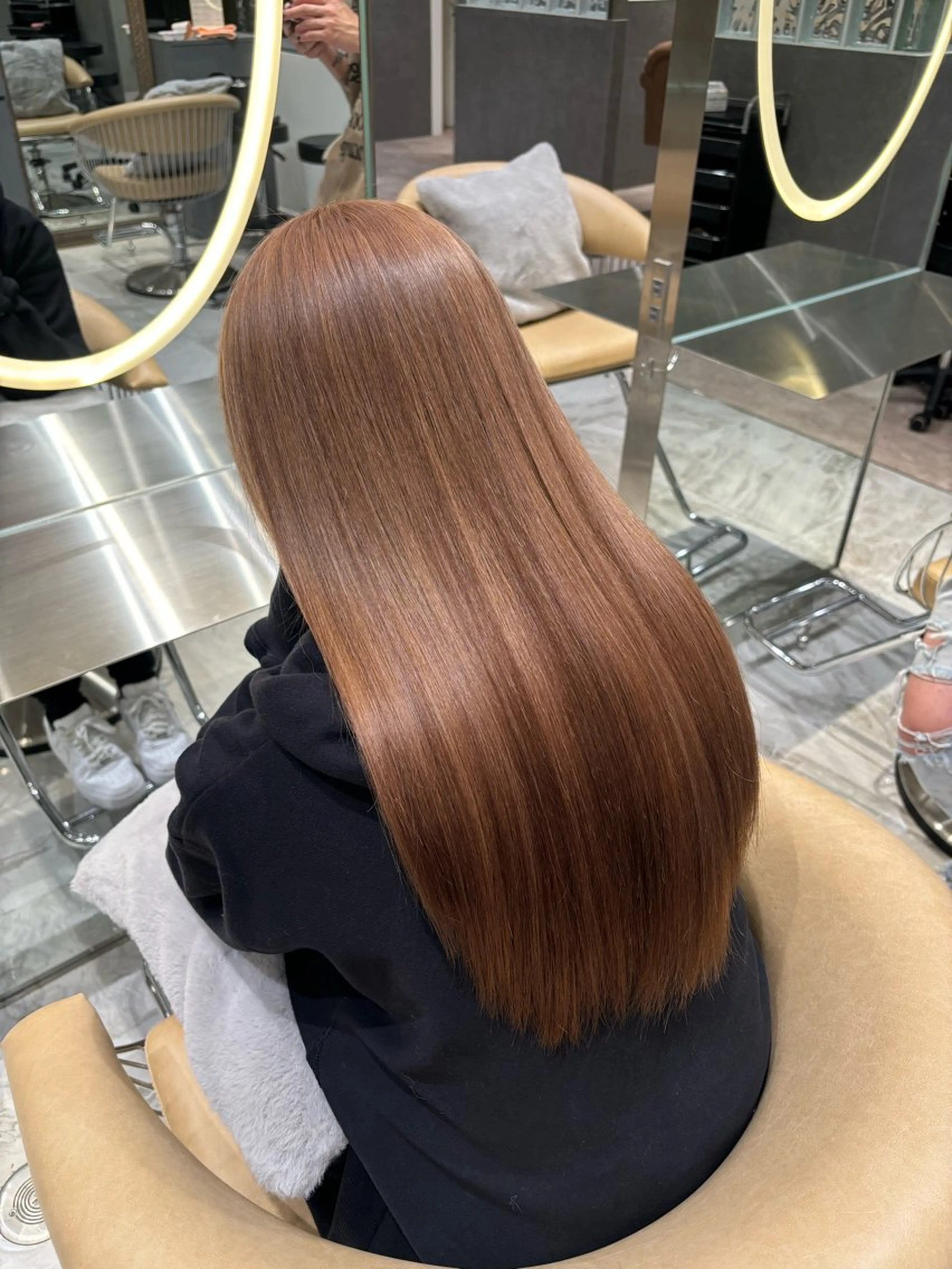 ロング 顔周り\エクステ\ 透明感カラー\まりんのヘアスタイル