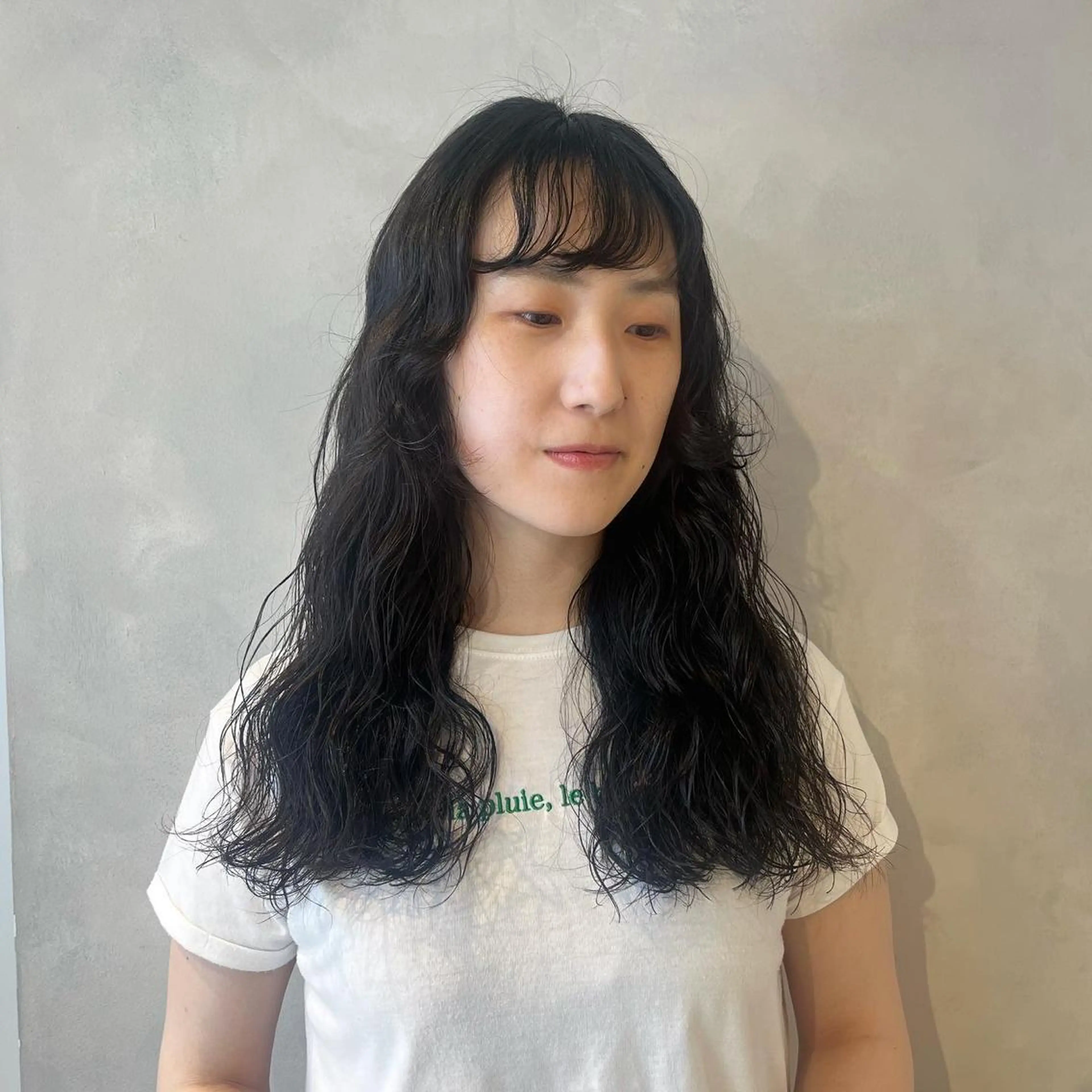 セミロング カット パーマ トリートメント ボブ/ベージュ/ パーマ🪿近森ゆいのヘアスタイル