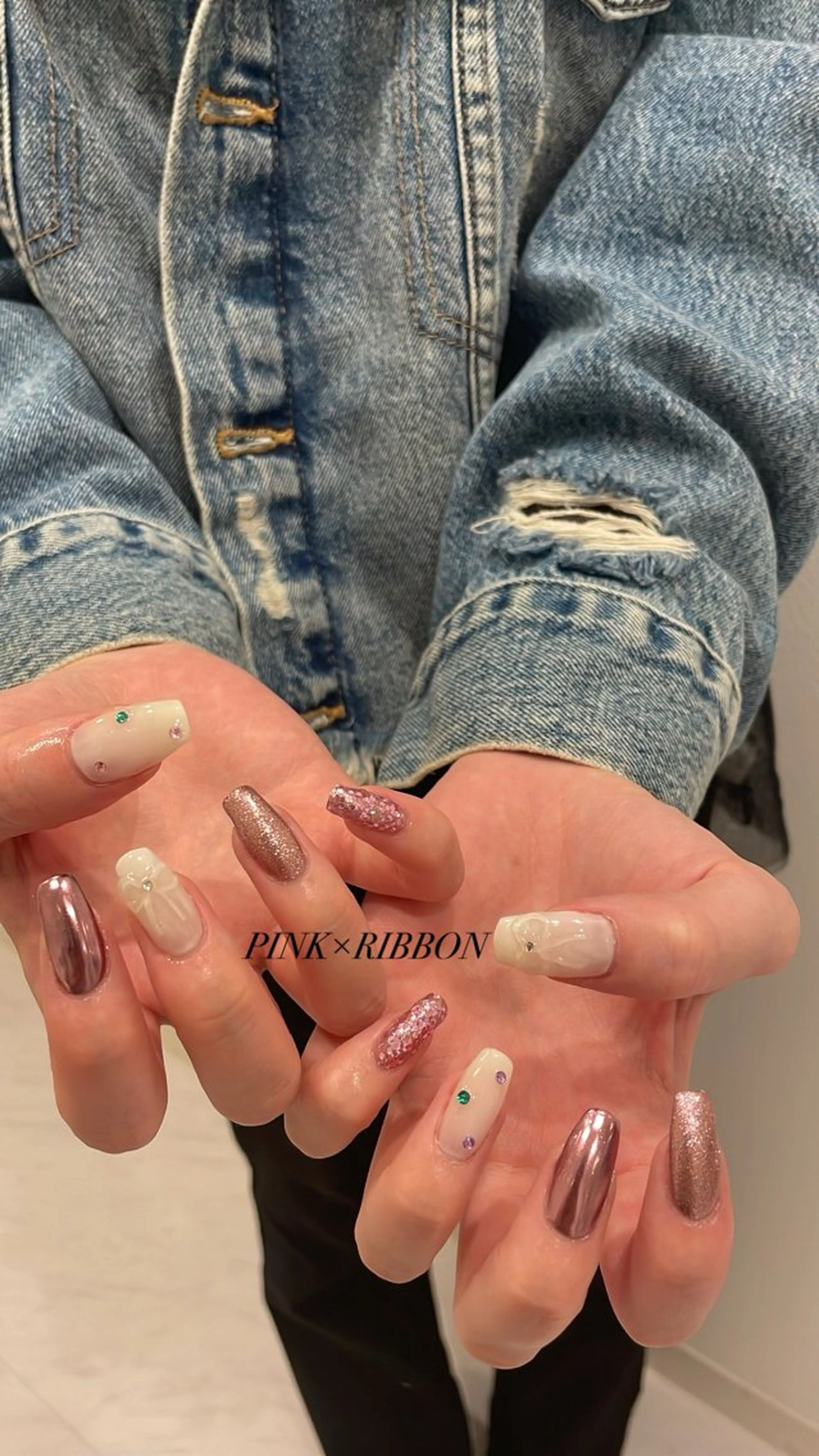 ネイル 🫧飛山琉桜/二条 ネイルアート/束感のマツエク・マツパデザイン