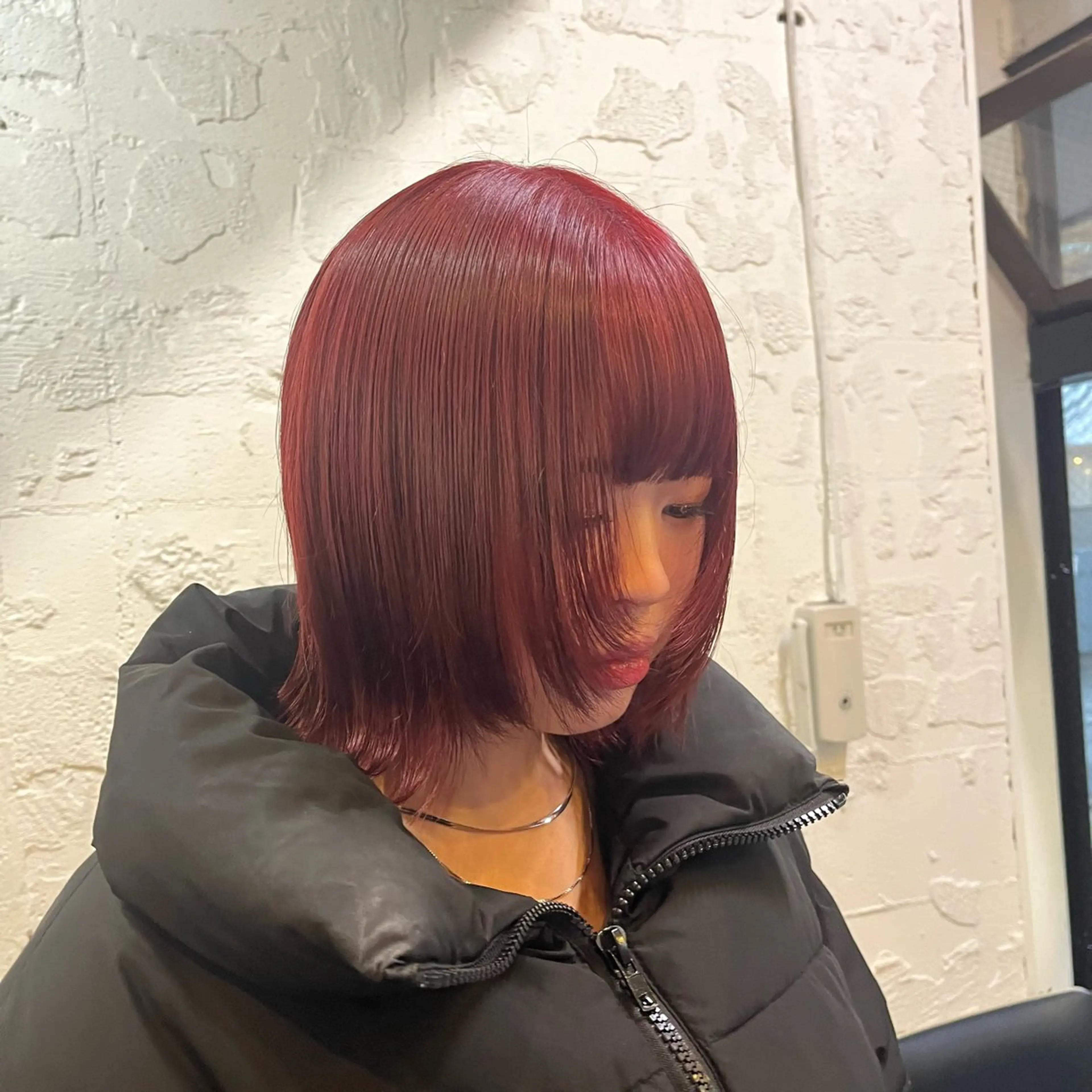 ミディアム カラー ヘアカラー トリートメント GO TODAY SHAiRE SALON 原宿本店所属・ボブ/レイヤー/ ハッシュカット/河内のヘアスタイル