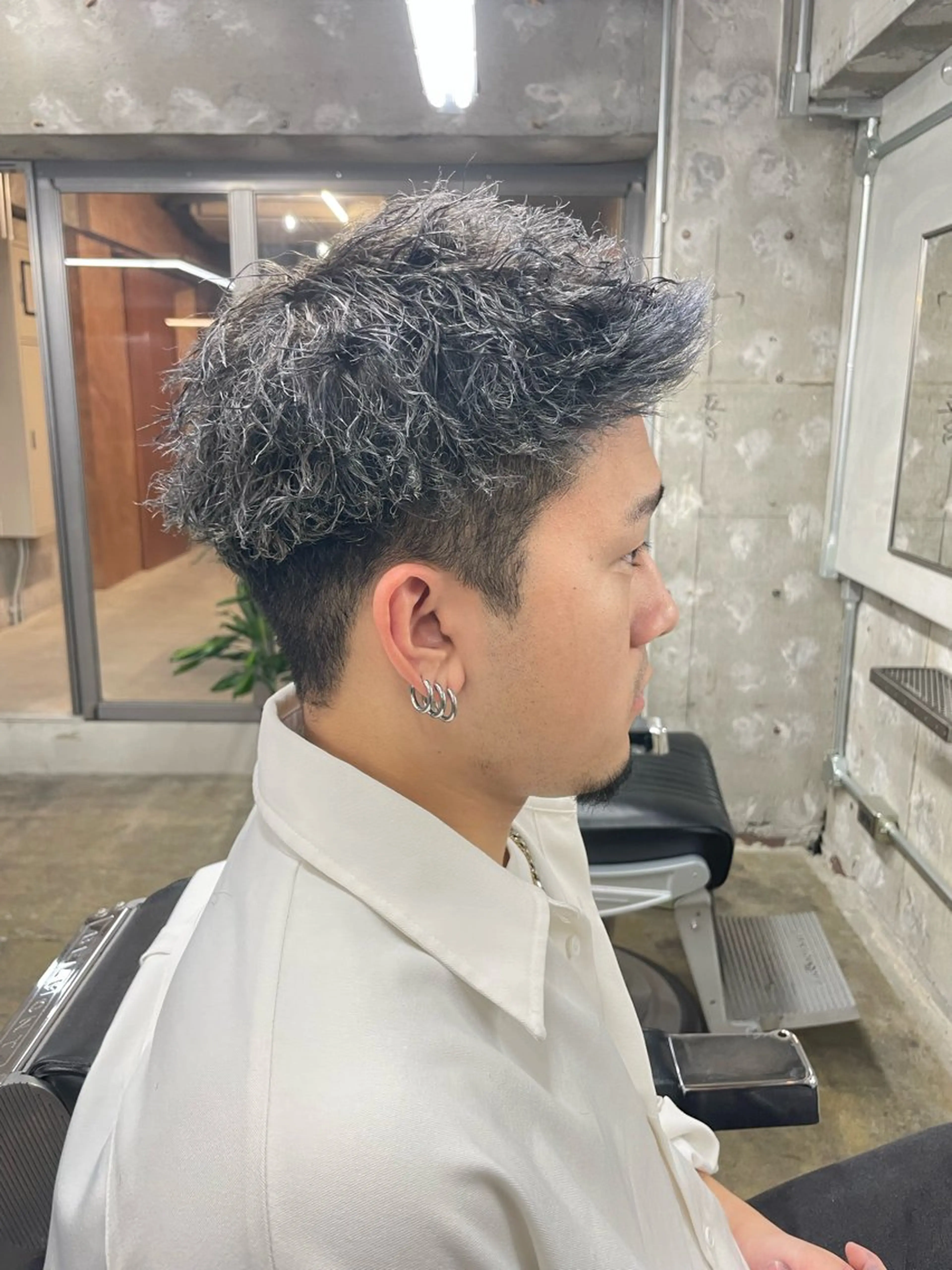 ショート パーマ メンズ カット パーマ トリートメント ヘアセット 亀井隆汰/メンズ専門 パーマ特化美容師のヘアスタイル