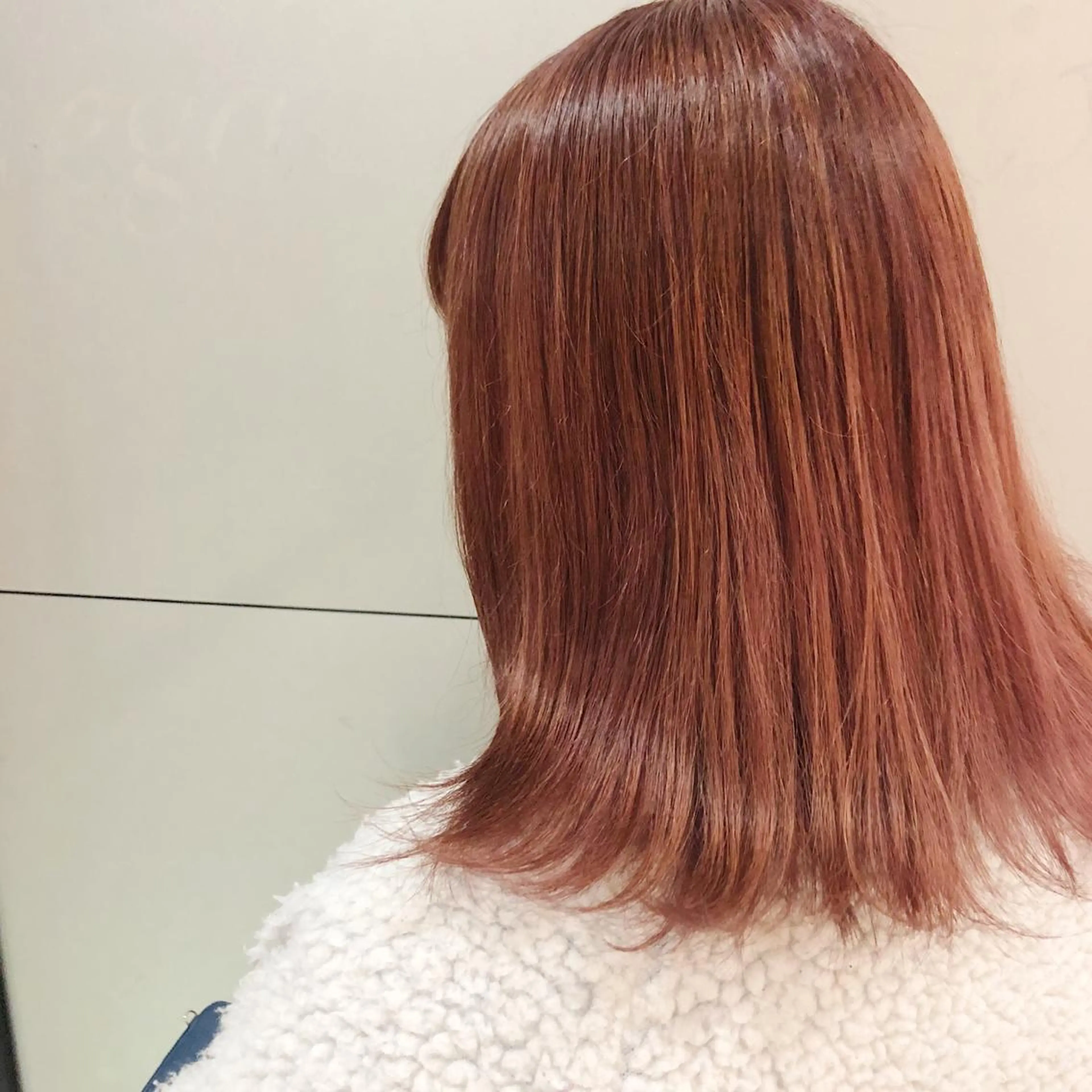 ミディアム カラー ブリーチ ブラウンカラー オレンジ オレンジブラウン ケアブリーチ /髪質 改善/古橋圭史郎のヘアスタイル