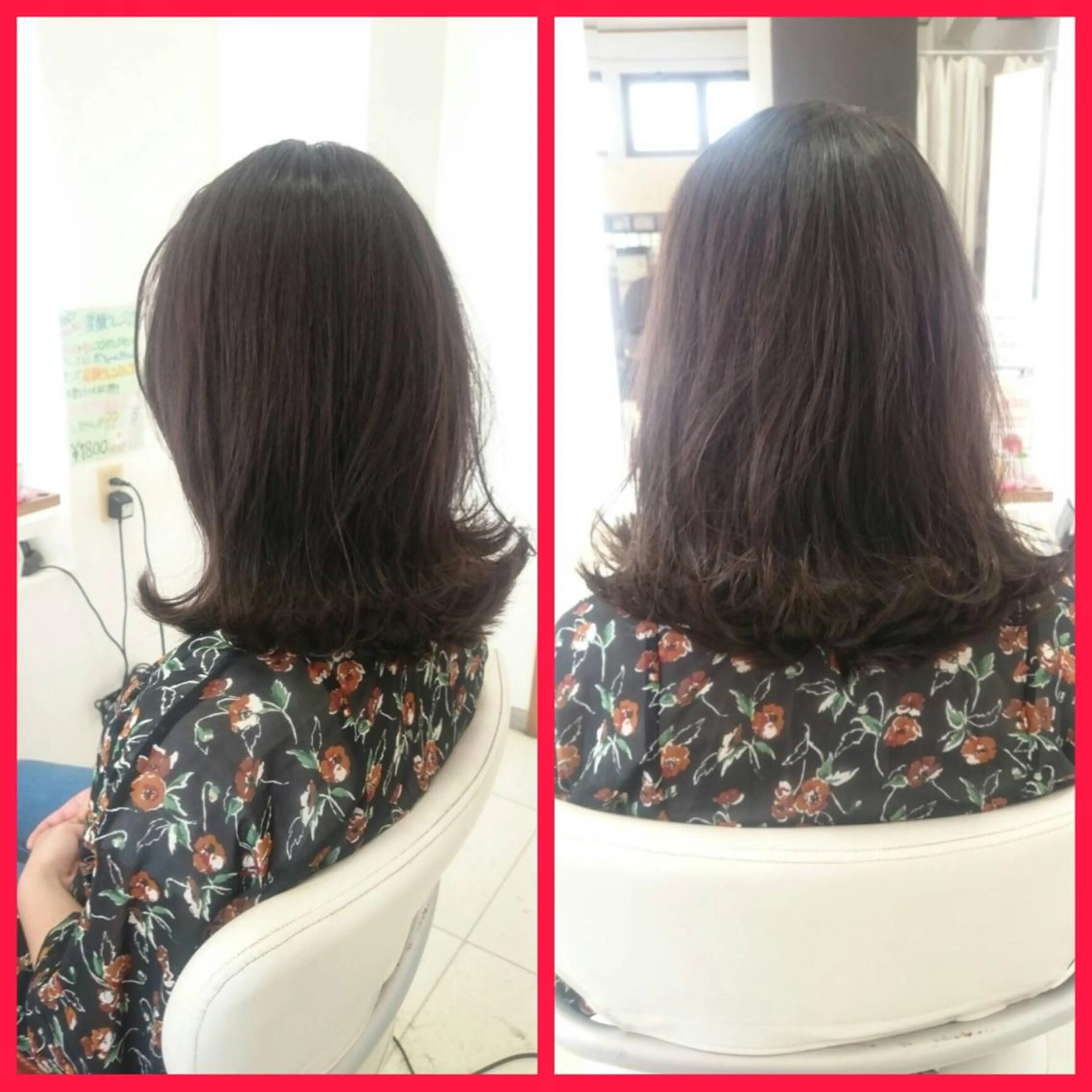 セミロング 外ハネヘア Hair VERDEのヘアスタイル