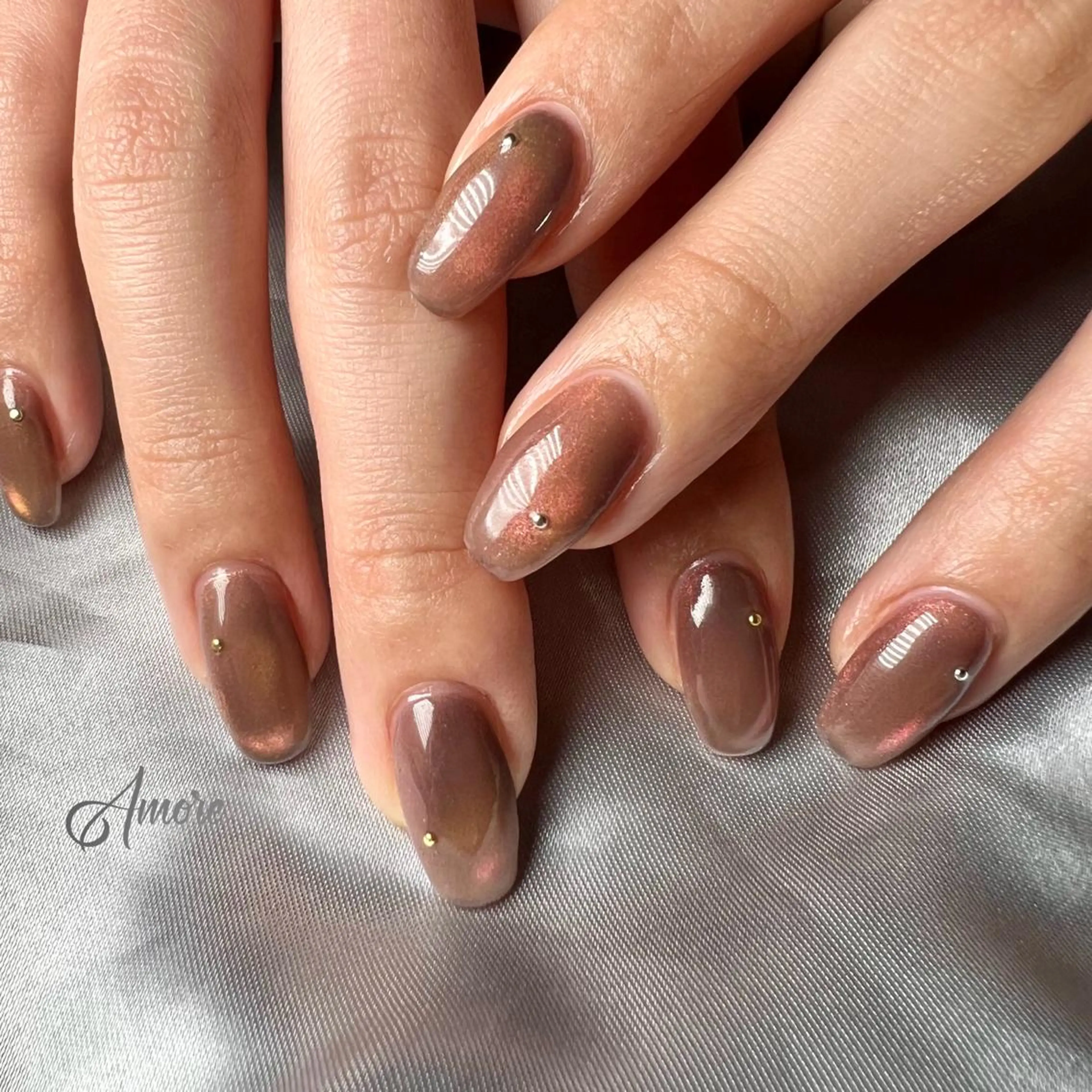 ネイル ジェルネイル ミラーネイル オフィスネイル パラジェル You kyehwaのネイルデザイン