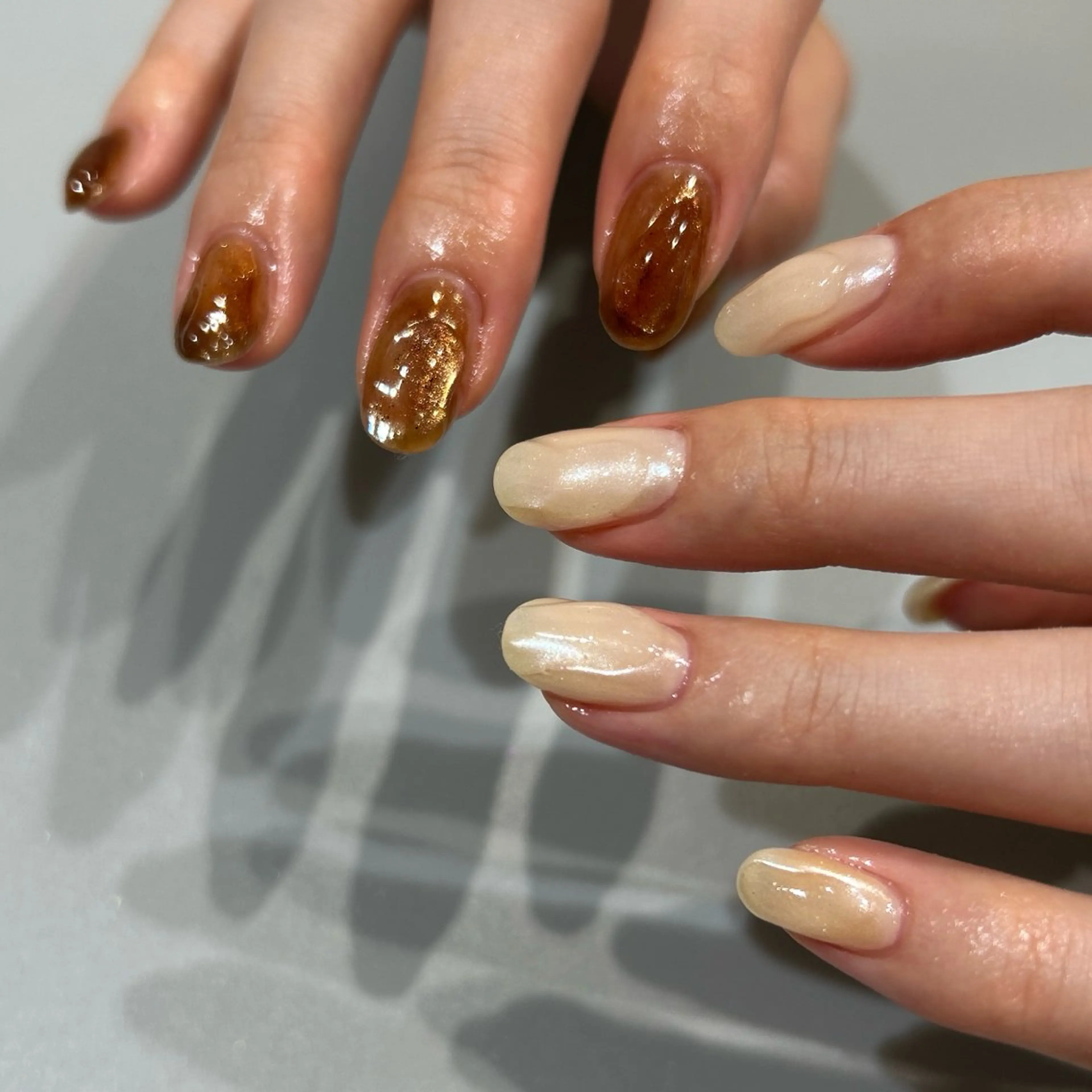 ネイル ハンドネイル NINEnami ニュアンスネイルのネイルデザイン