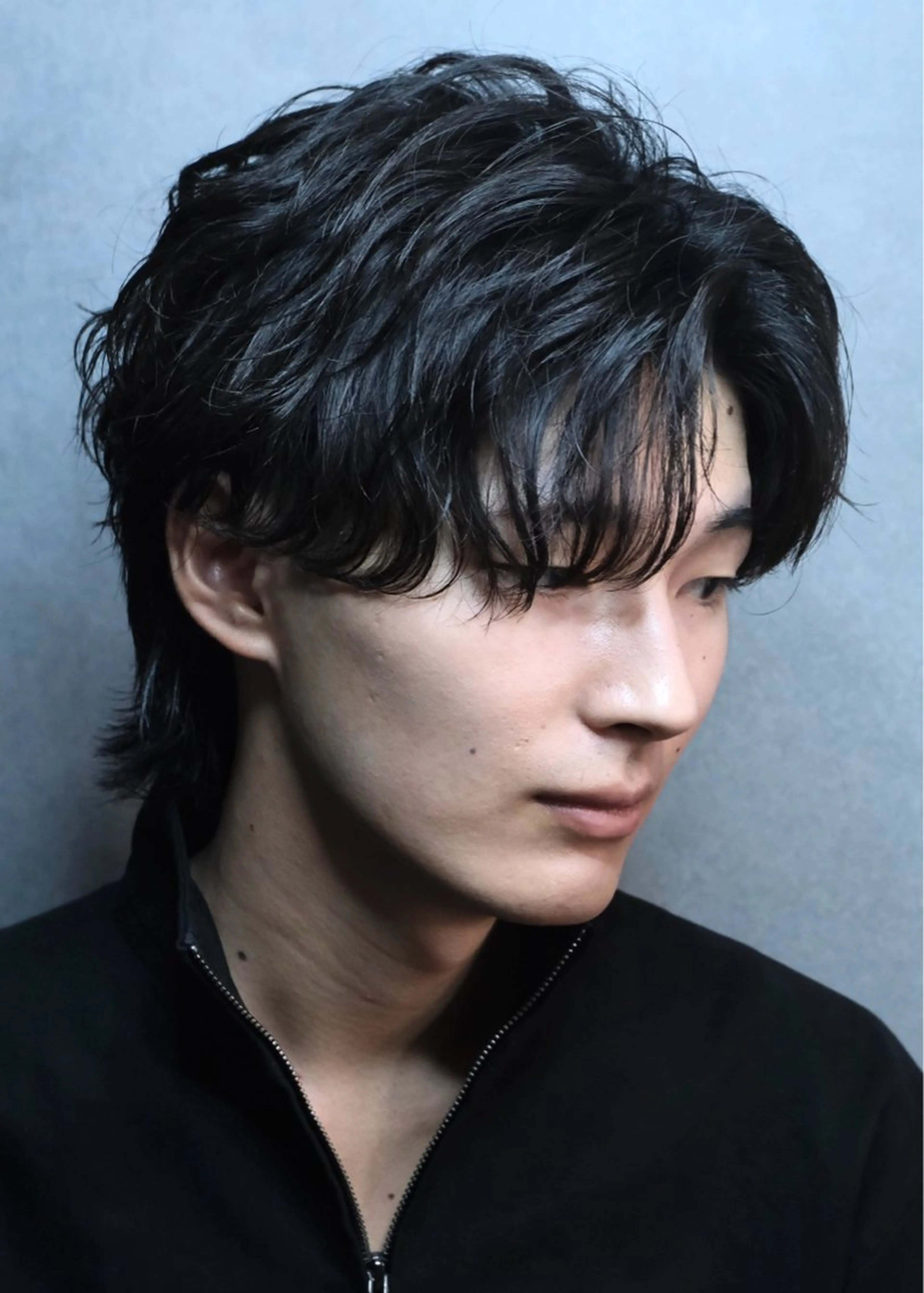 ミディアム メンズ カット パーマ NEXT for hair所属・【ロングモデル募集】 宮本祥汰🐺のヘアスタイル