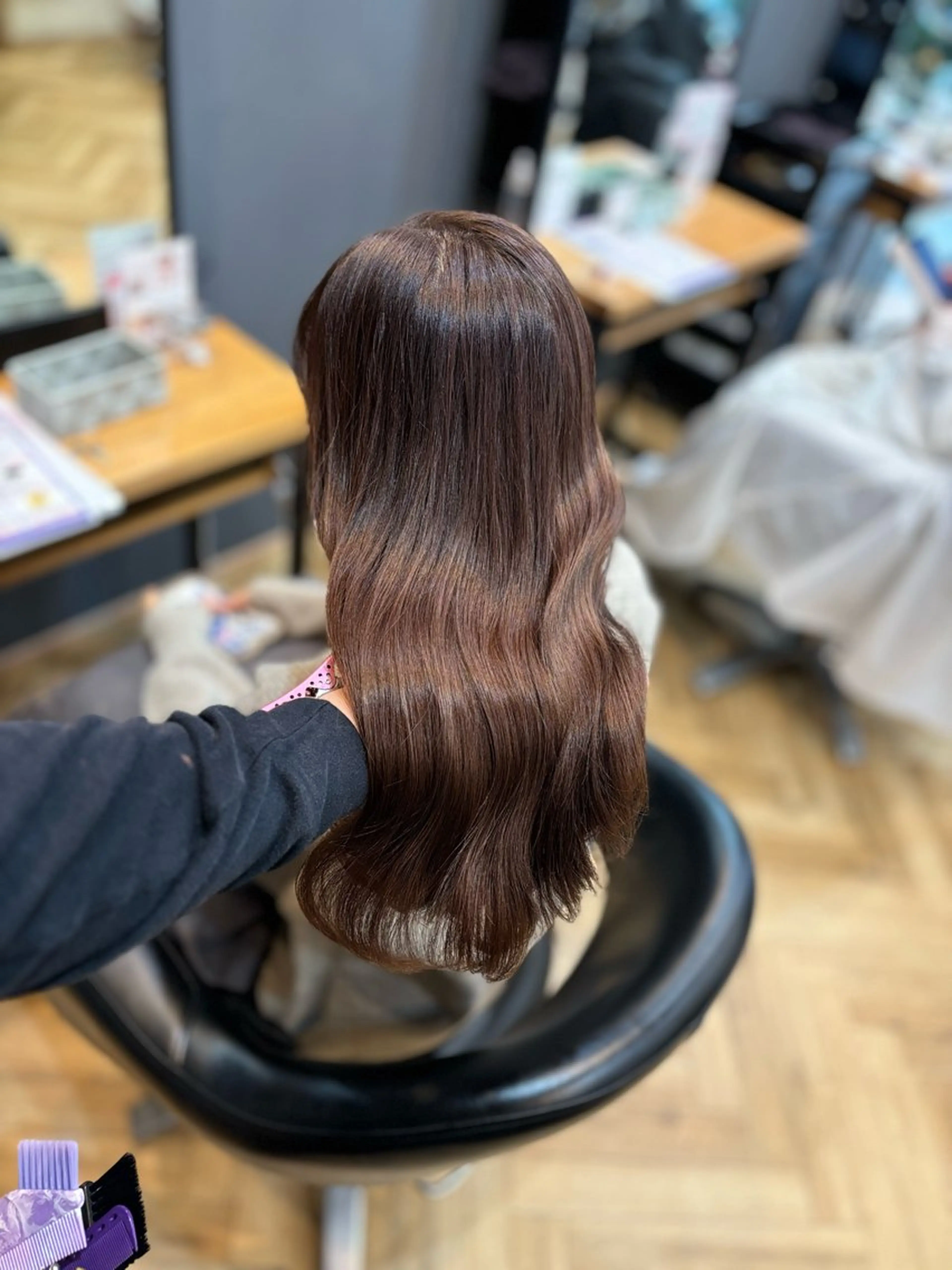 セミロング カット ヘアカラー トリートメント 韓国ヘア/レイヤー 🇰🇷/艶髪/長橋のヘアスタイル