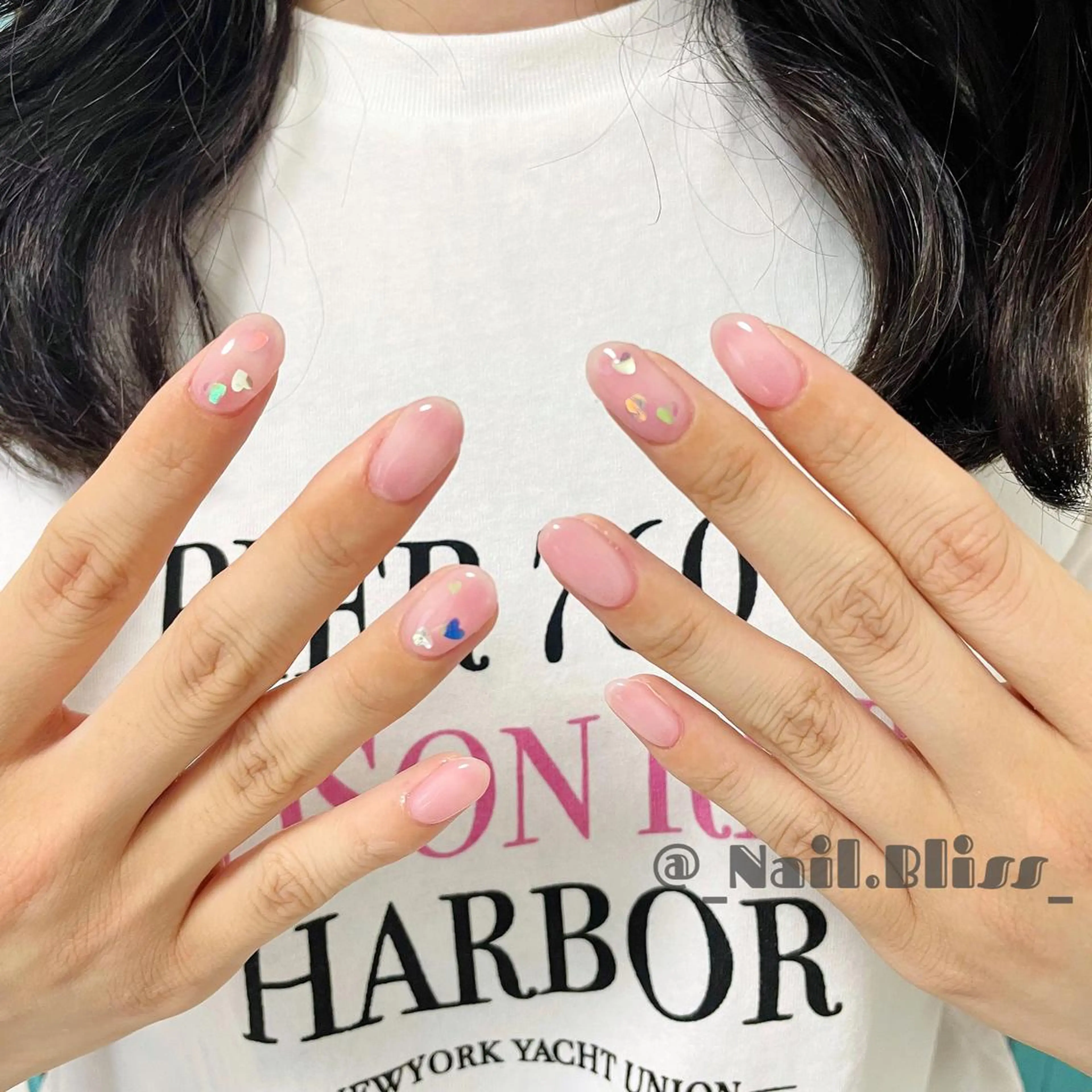 ネイル 氷ネイル・うるうるネイル ハンドネイル NAIL BLISSのネイルデザイン