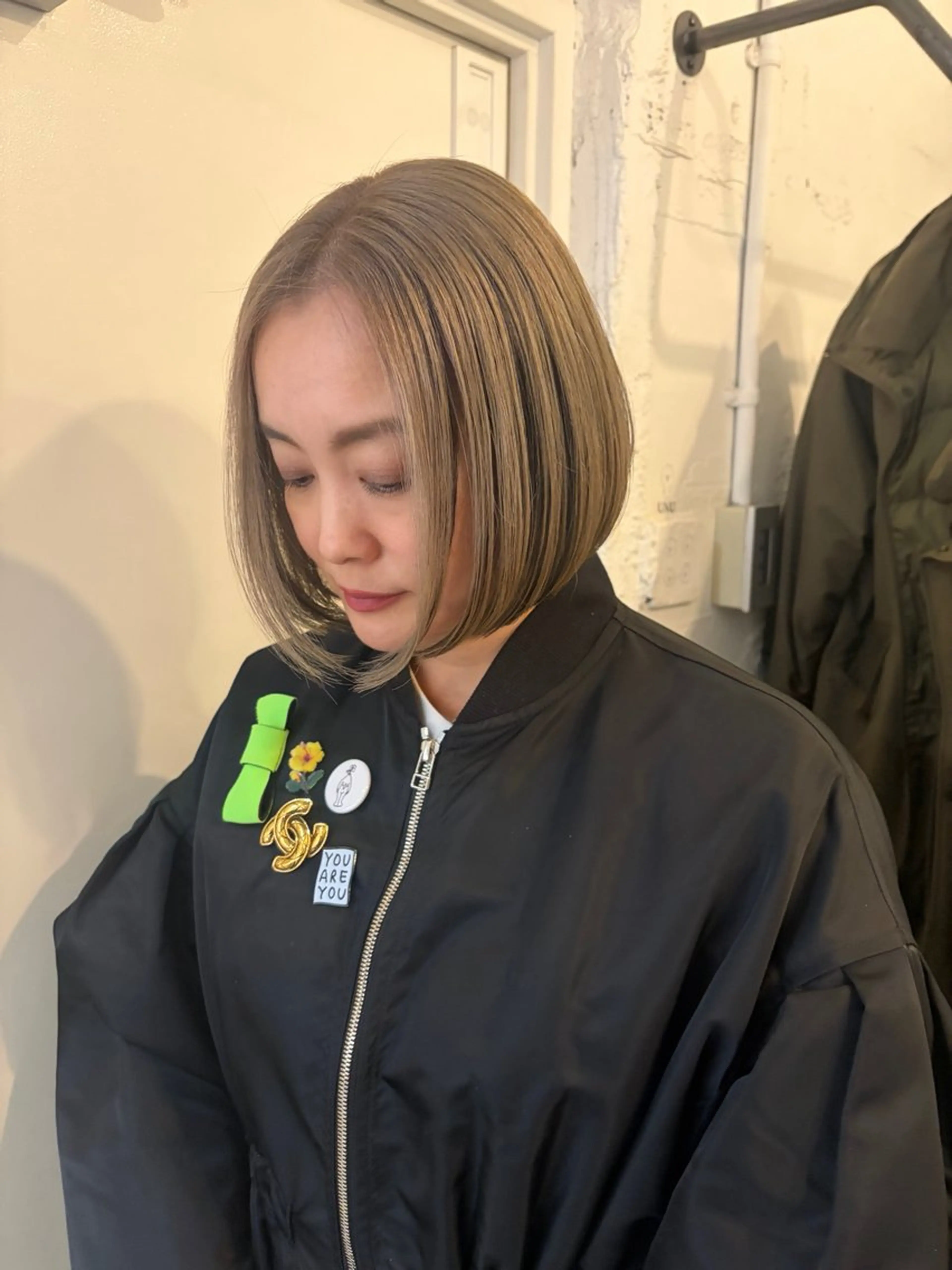 ショート カラー ハイトーンカラー ボブ カット ヘアカラー トリートメント UNU【ユヌ】所属・＊UNU＊ RICOのヘアスタイル